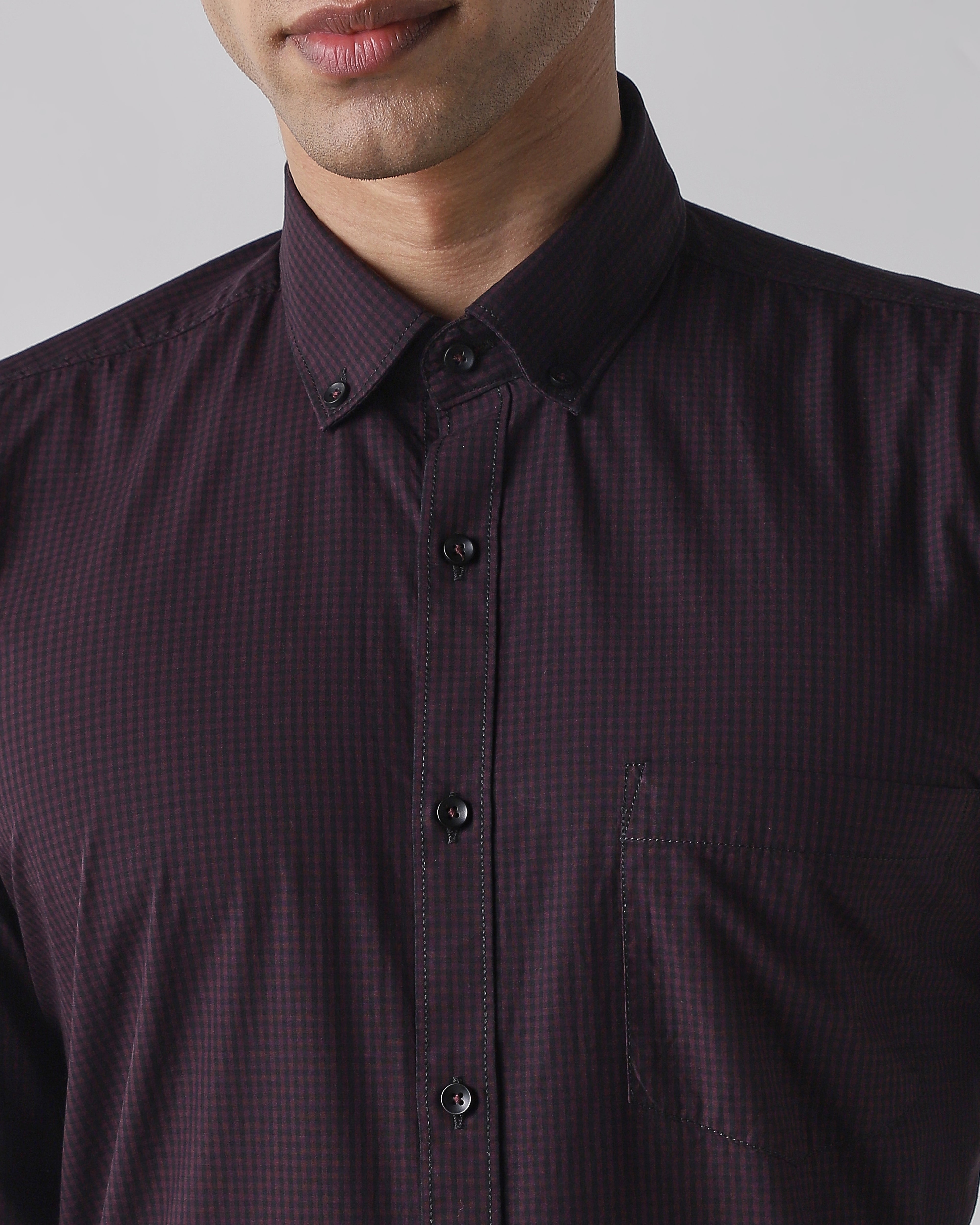 Men's Slim Fit Shirt wine