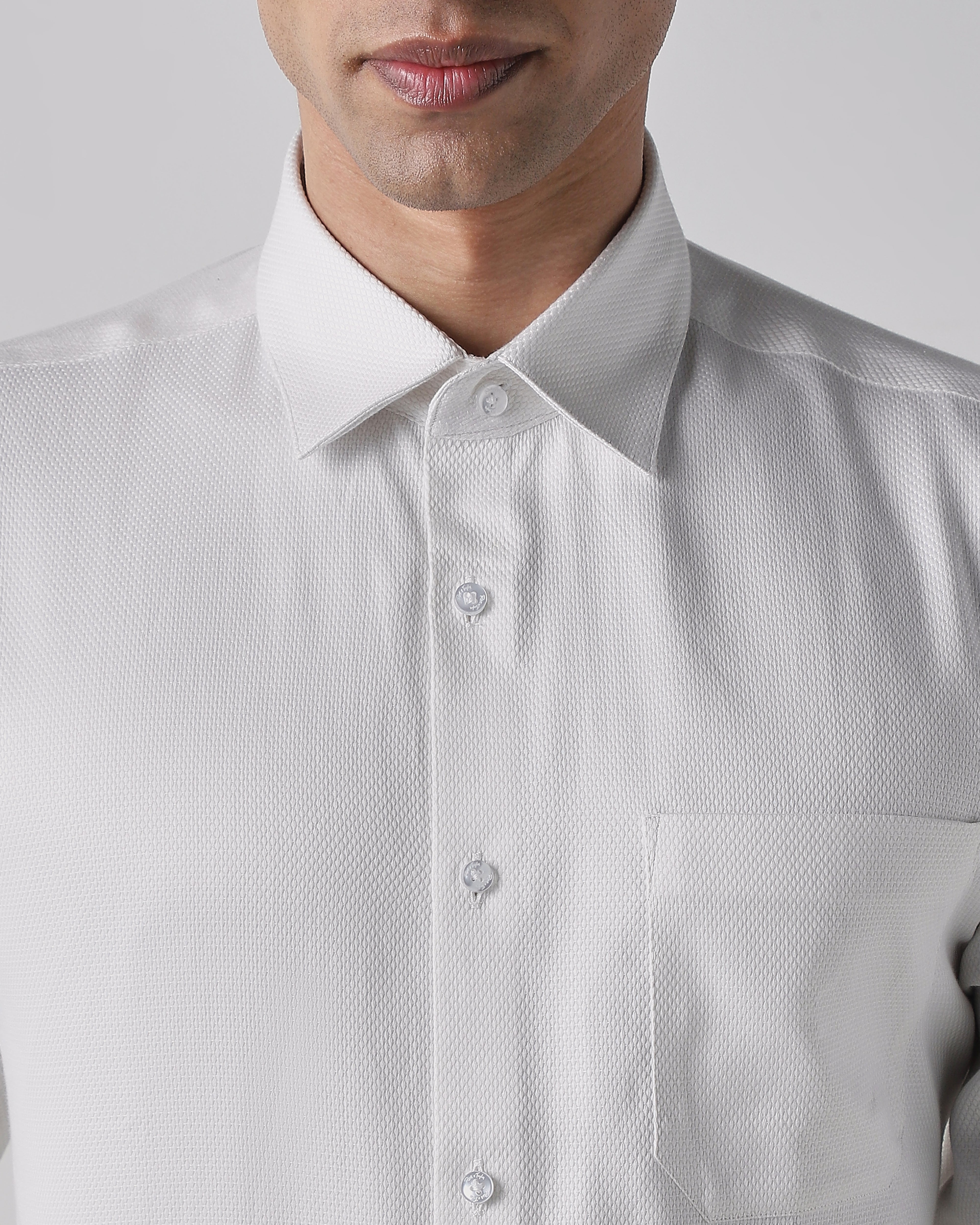 Cream 100% Cotton Regular Fit Shirt