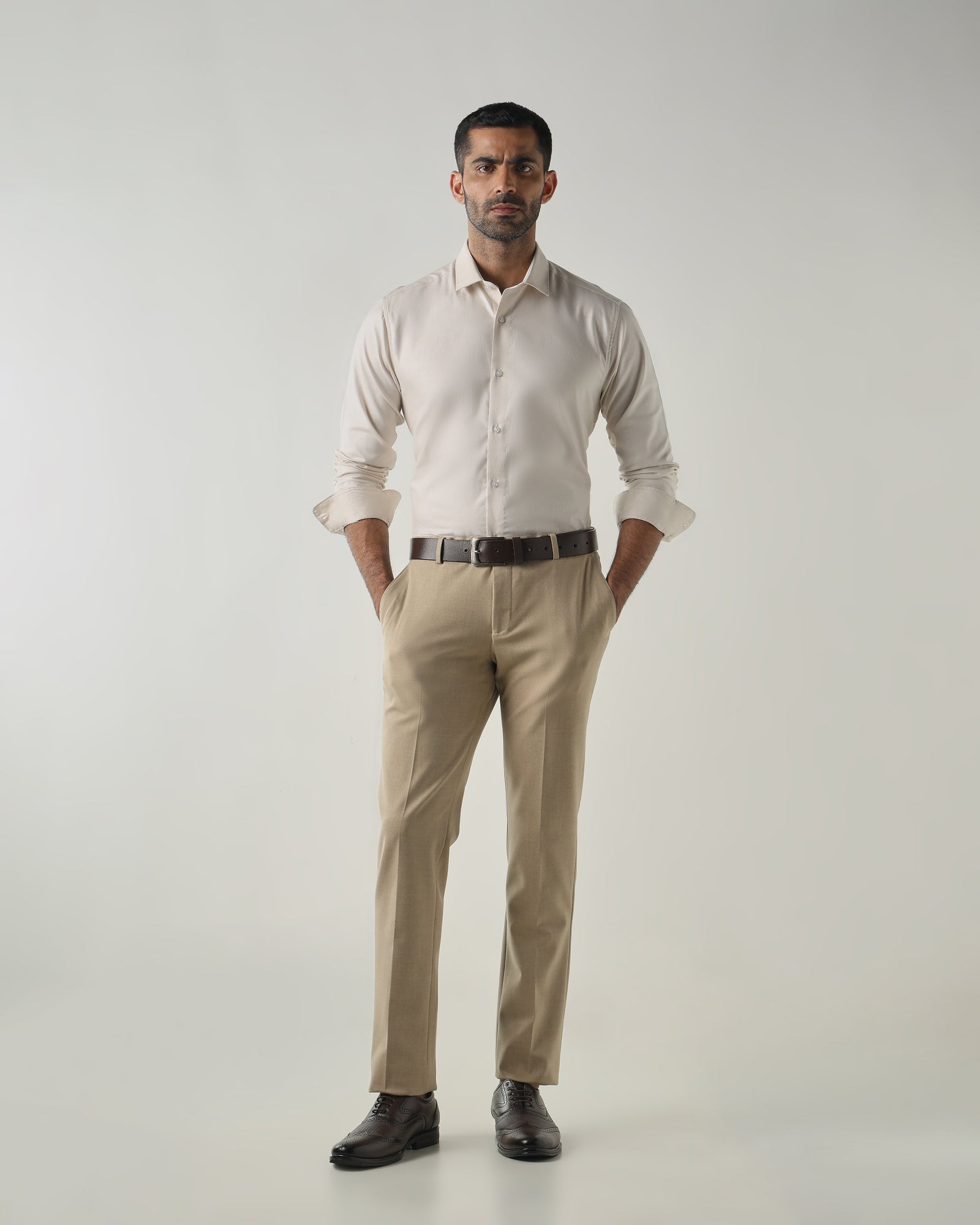 Fawn Tailor Fit Fashion Formal Trousers