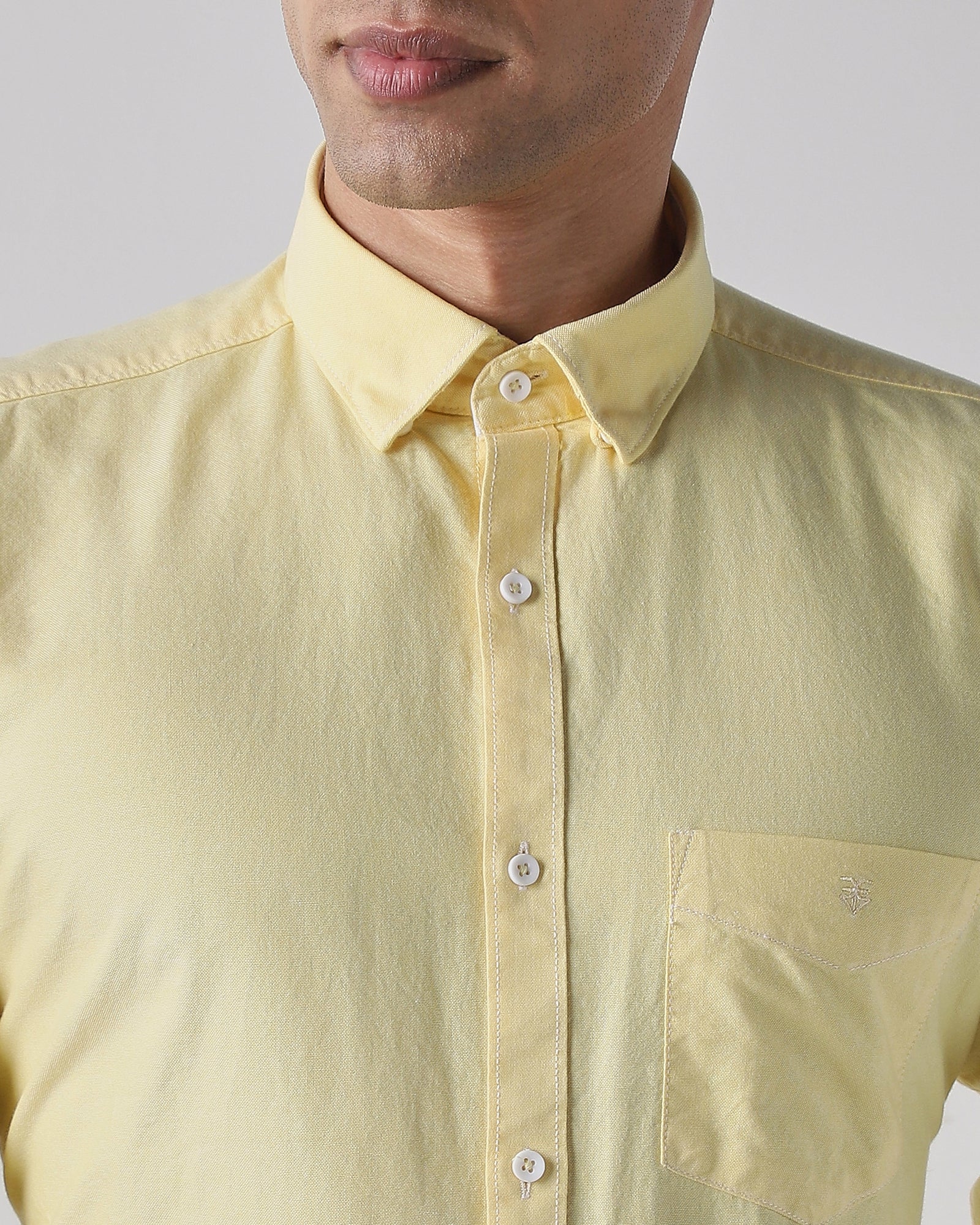 Lemon 100% Cotton Regular Fit Shirt