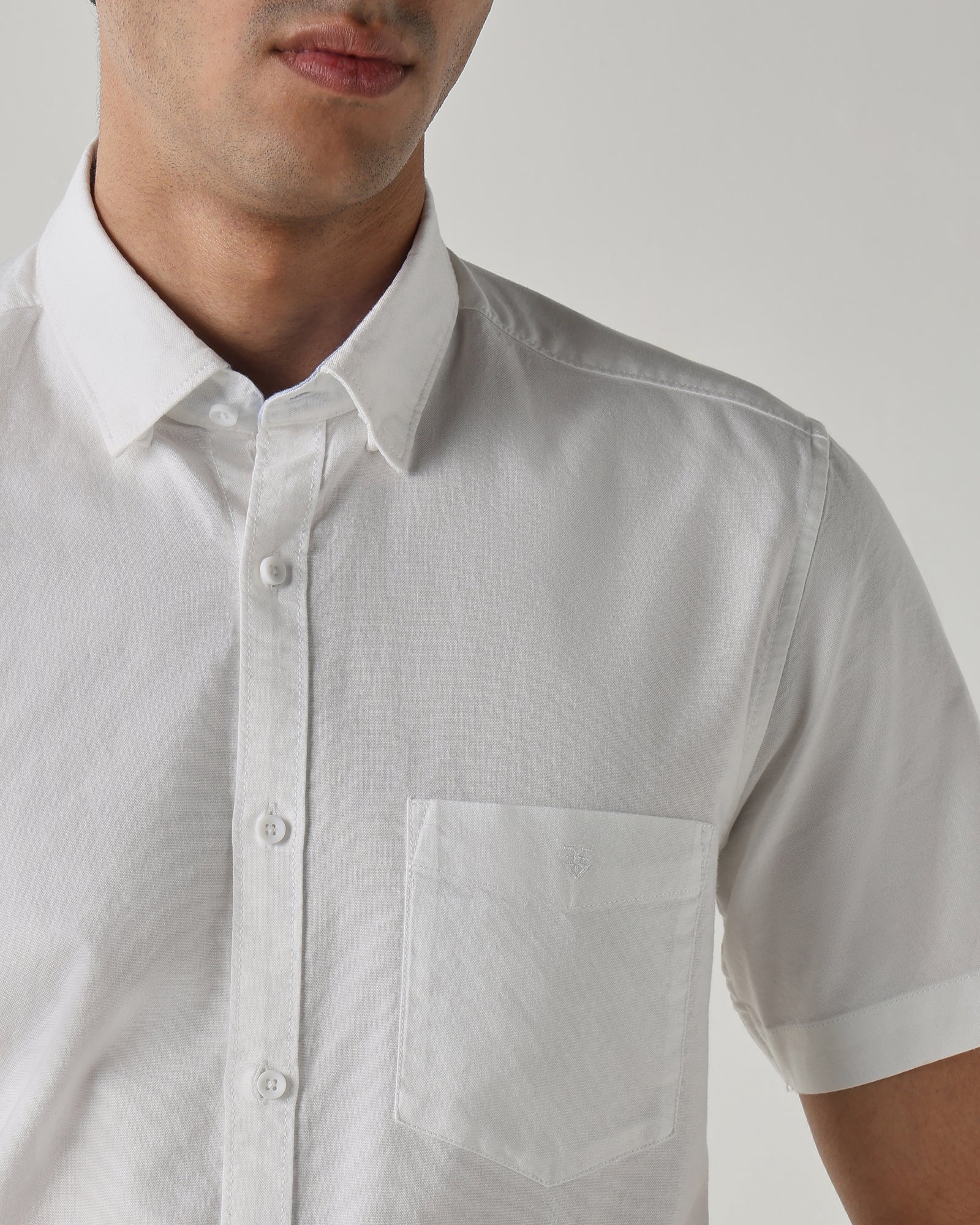 Men Regular Fit Shirt White