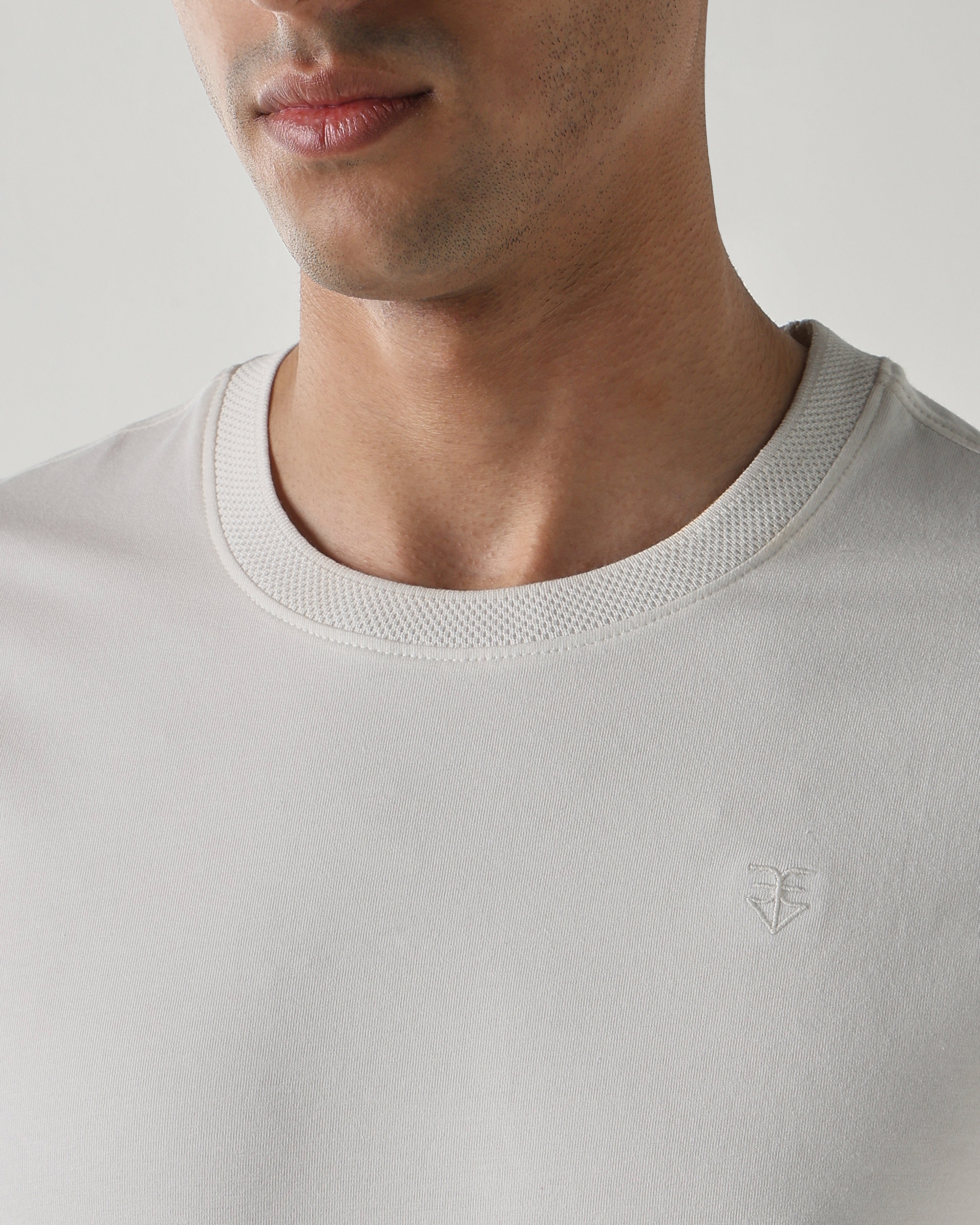 Men Regular Fit T-Shirt Brilliant White