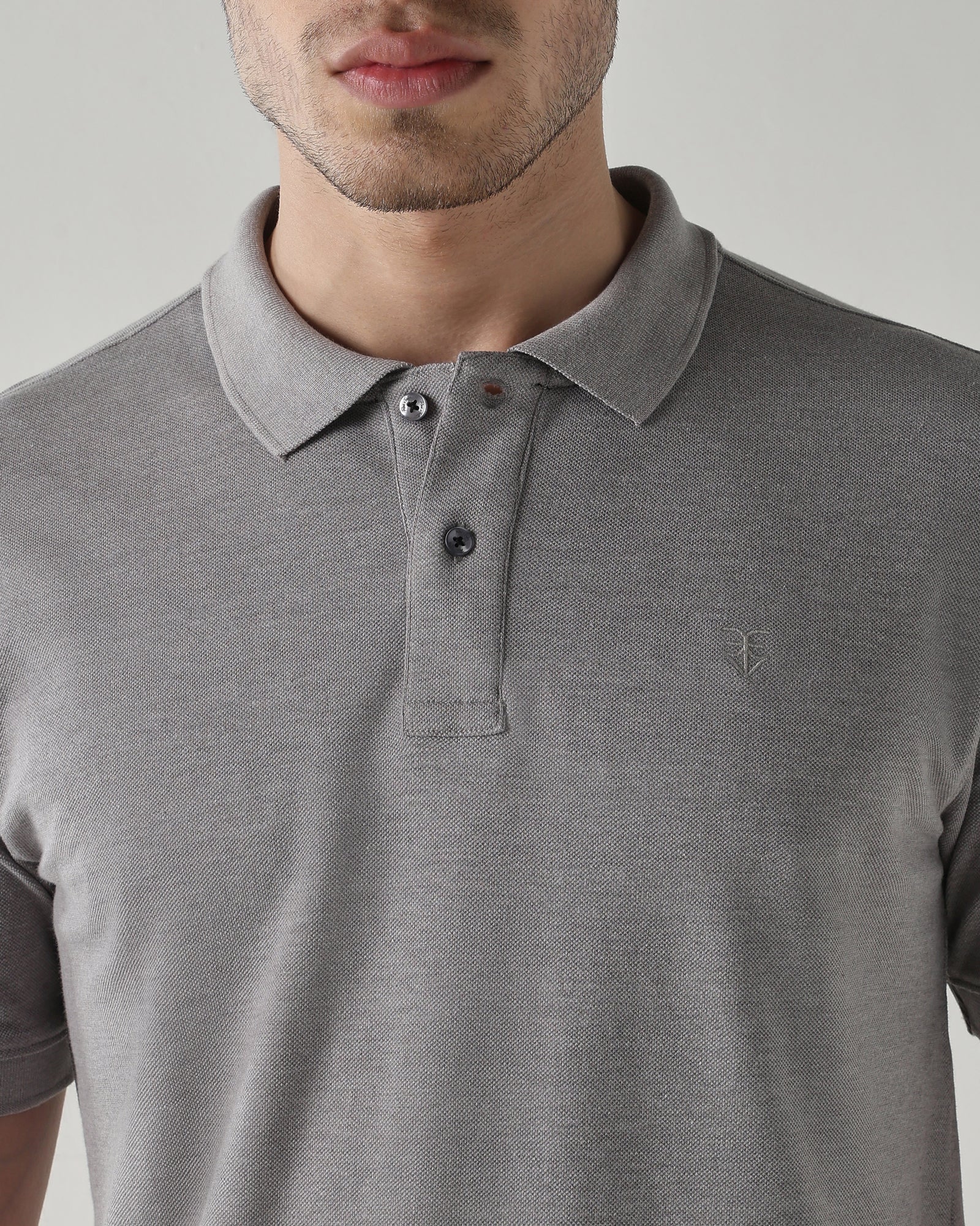 Men Regular Fit T-Shirt Frost Gray
