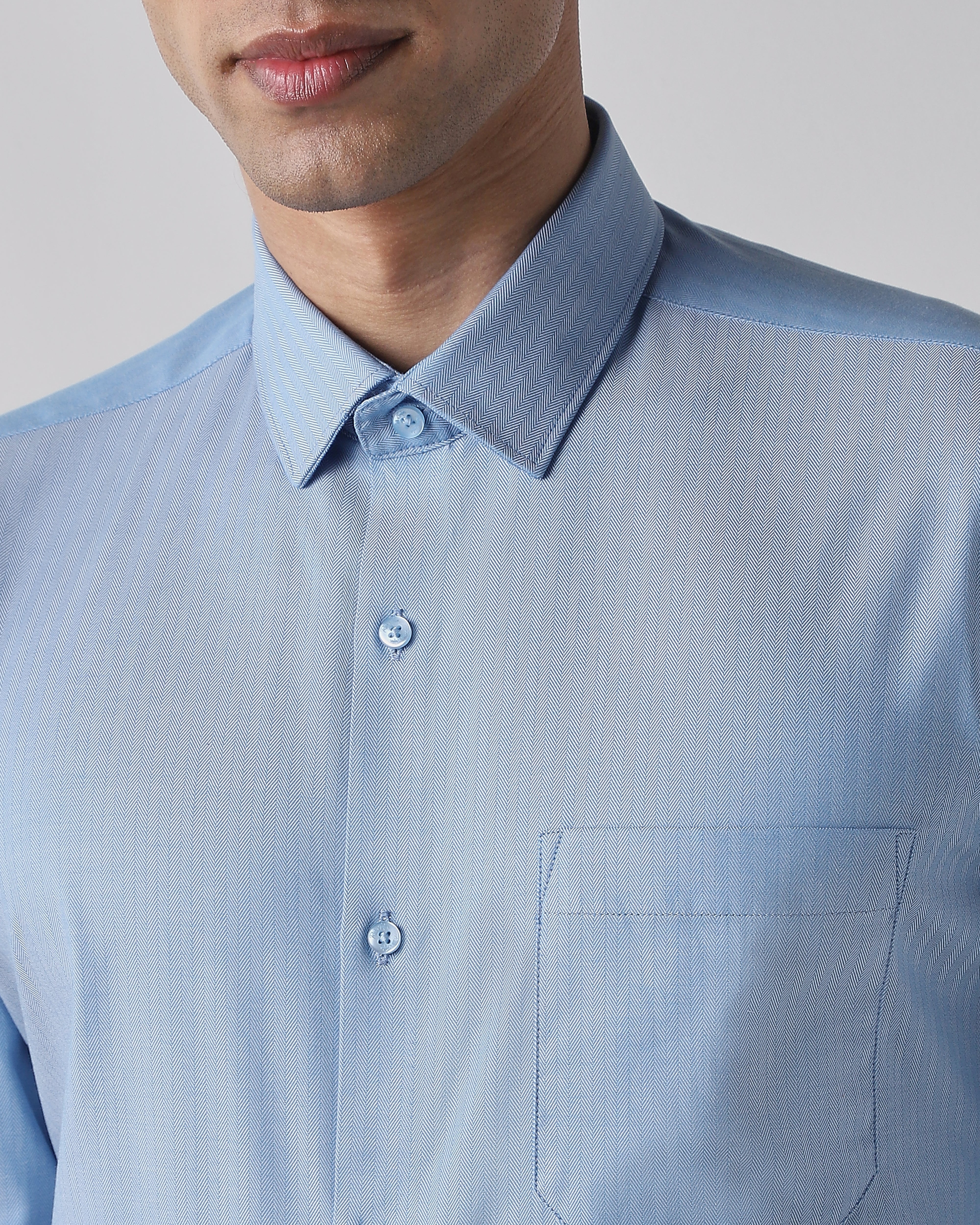 Blue Regular Fit Shirt