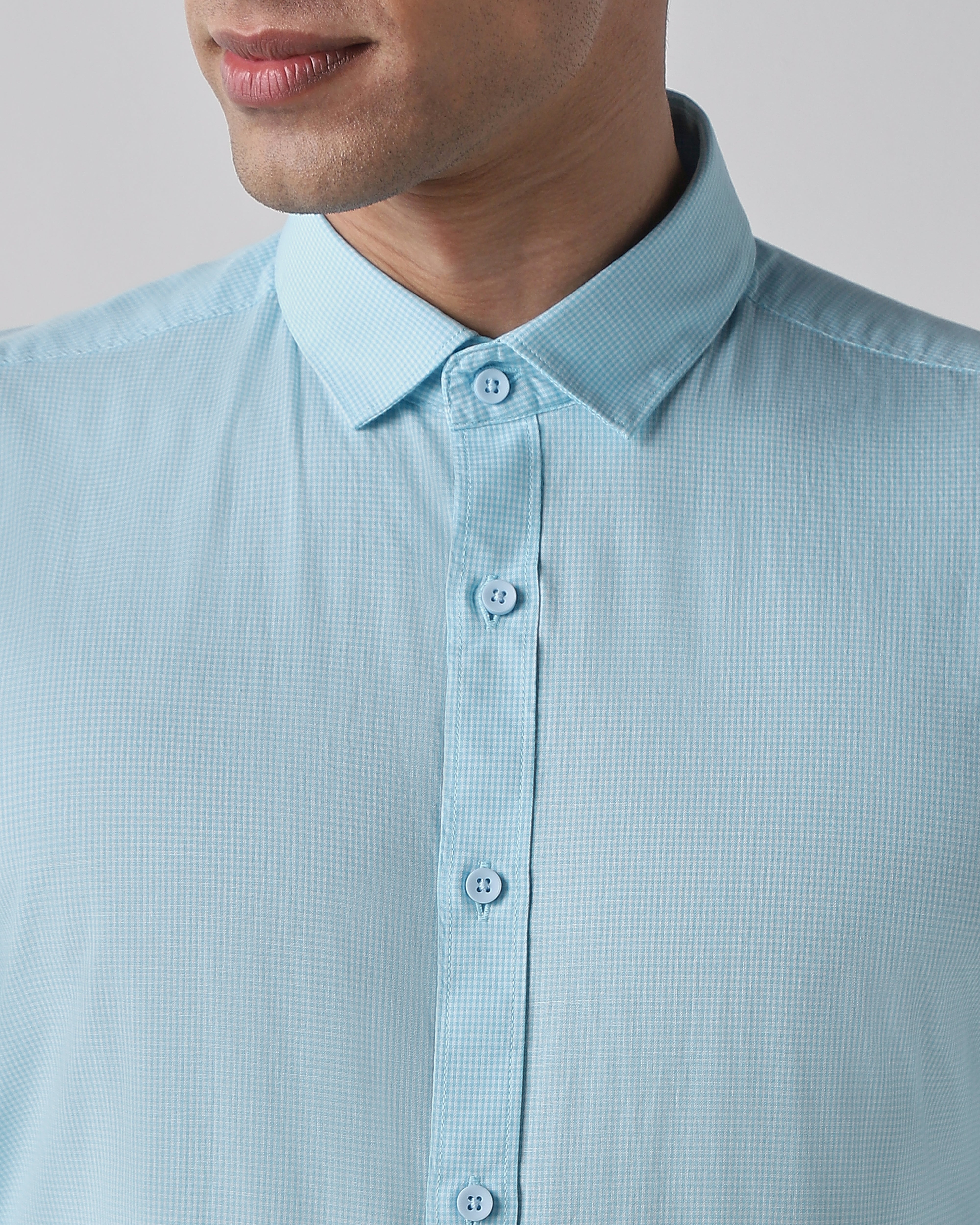 Aqua 100% COTTON Regular Fit Shirt