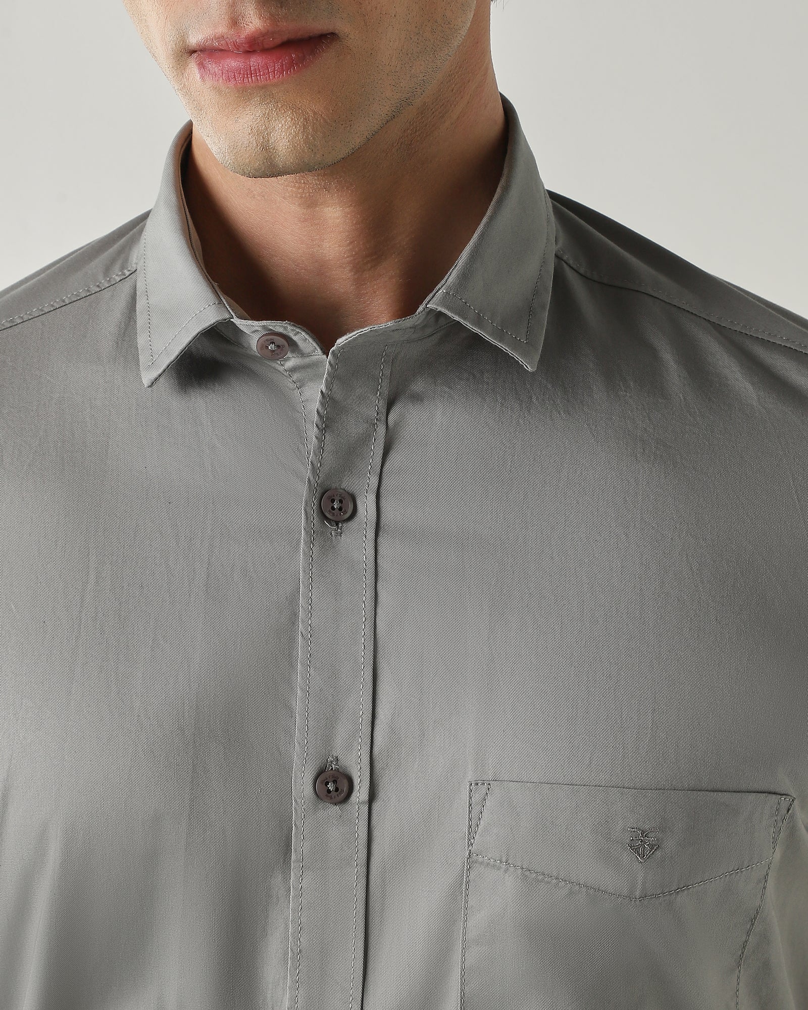 Slim Fit Shirt Grey