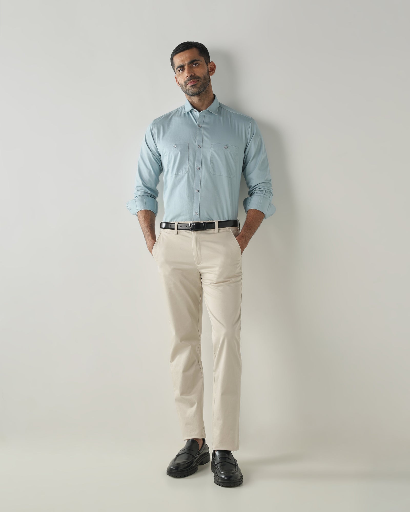 Beige REGULAR Smart Casual Trousers