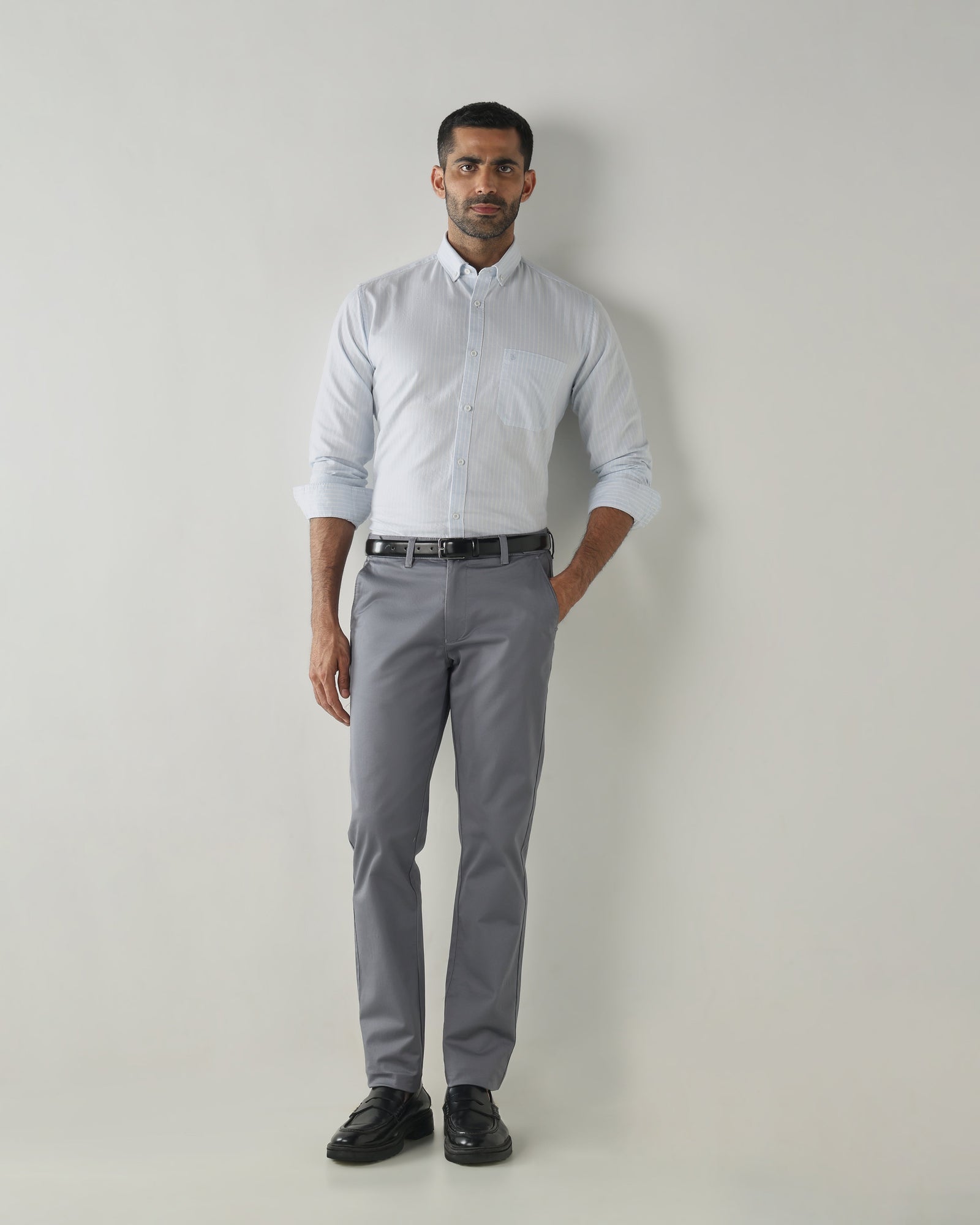 Steel REGULAR Smart Casual Trousers