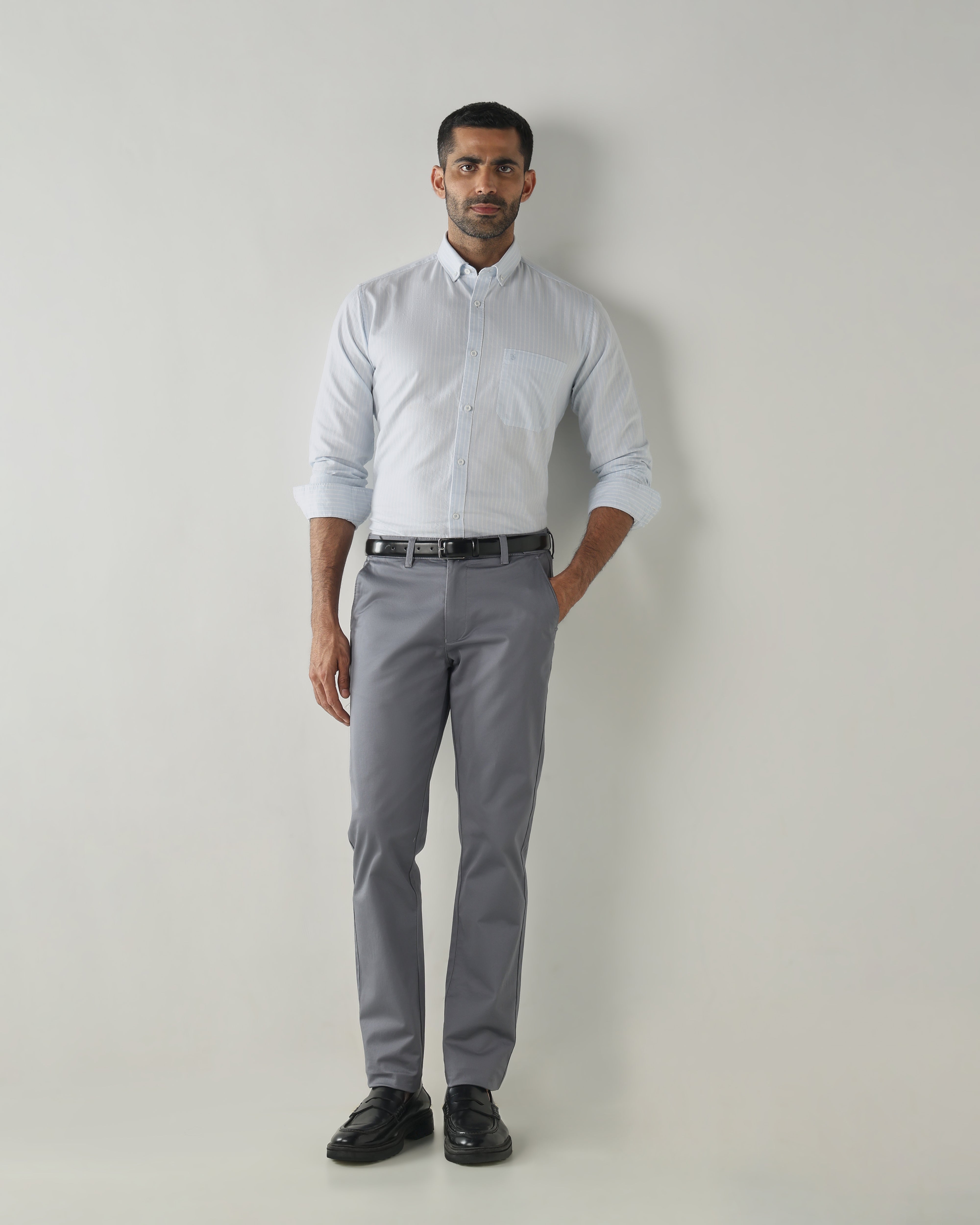 Steel REGULAR Smart Casual Trousers