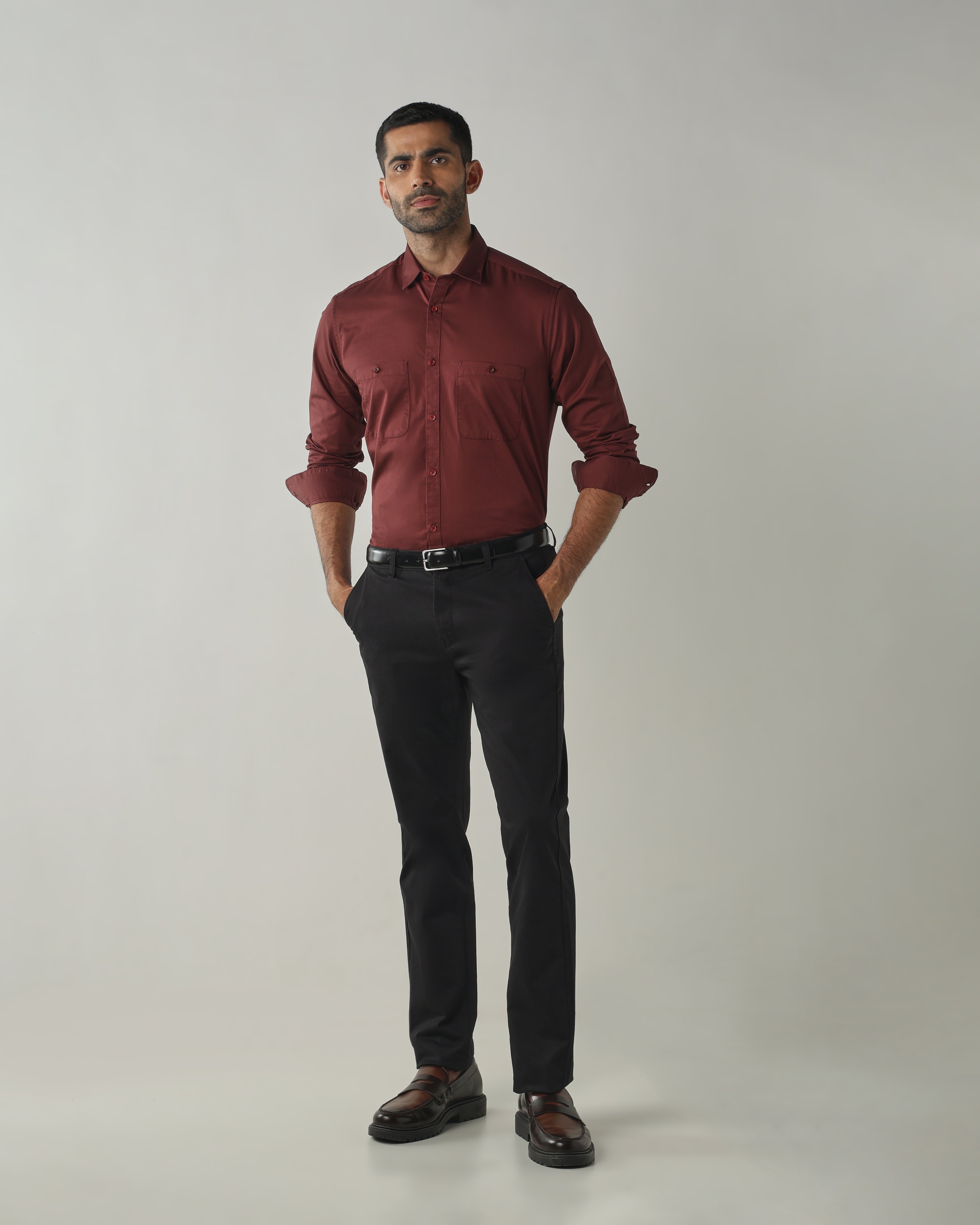 Black REGULAR Smart Casual Trousers