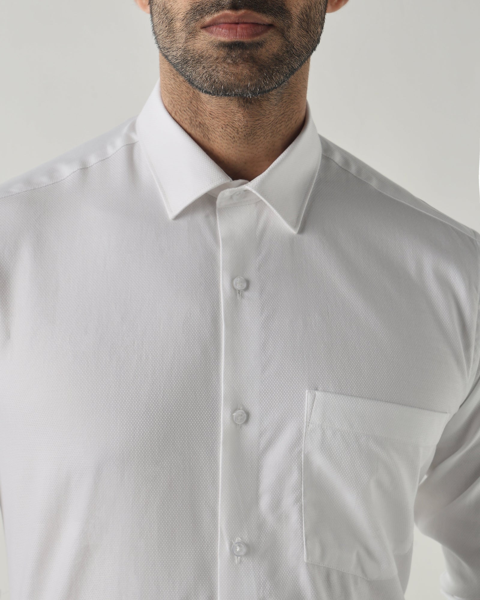 White Slim Fit Fashion Formal Shirts