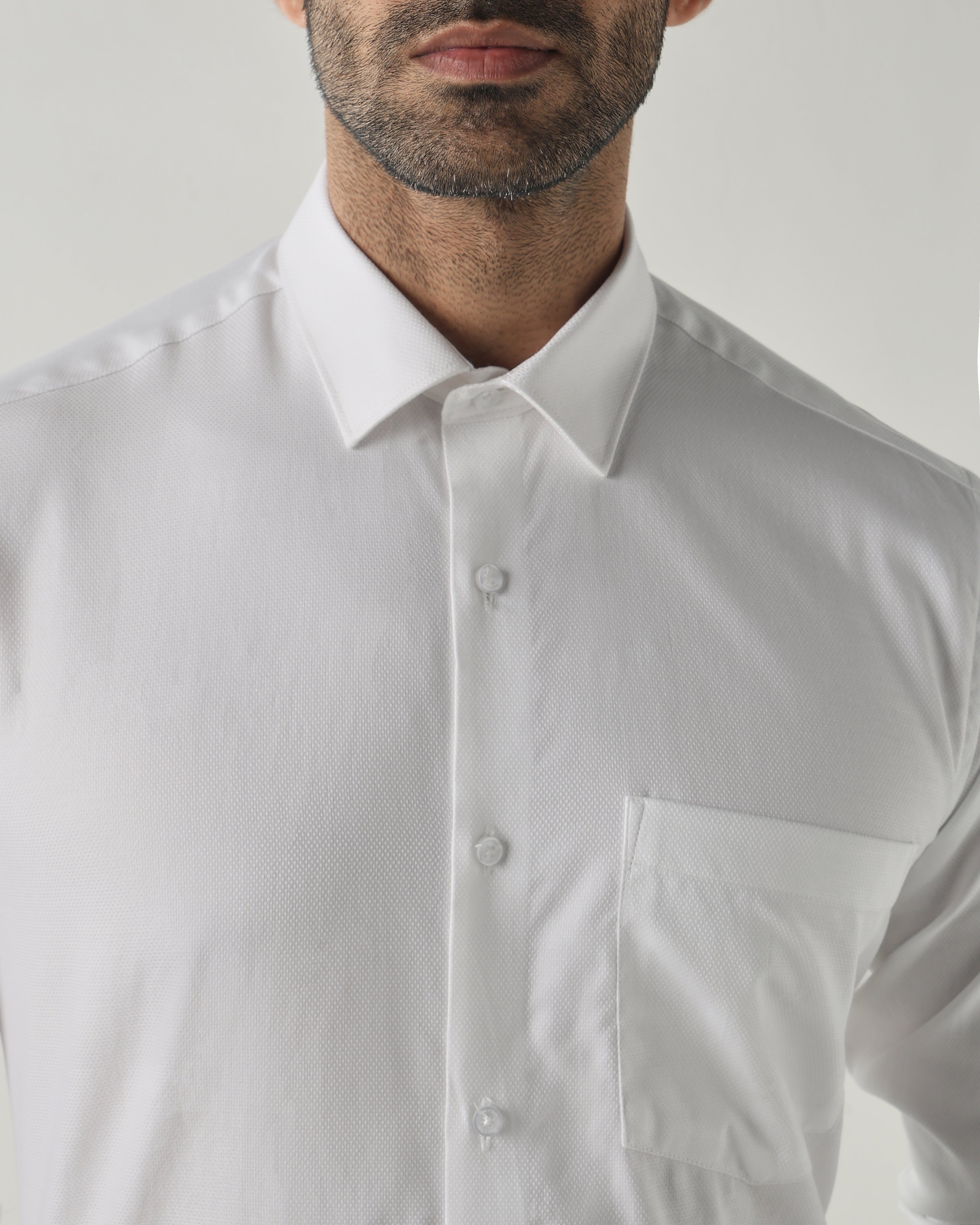 White Slim Fit Fashion Formal Shirts