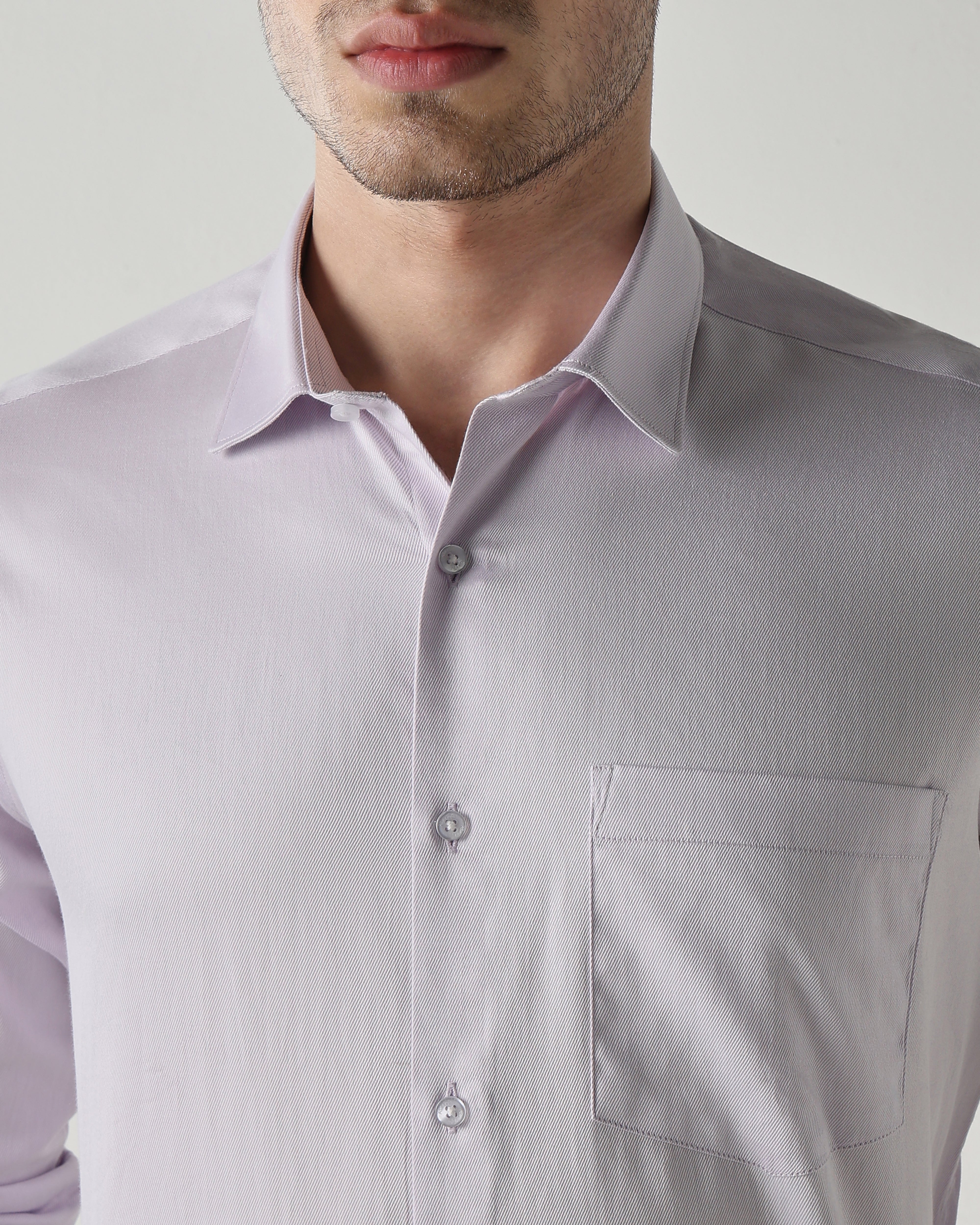 Men Regular Fit Shirt Lilac