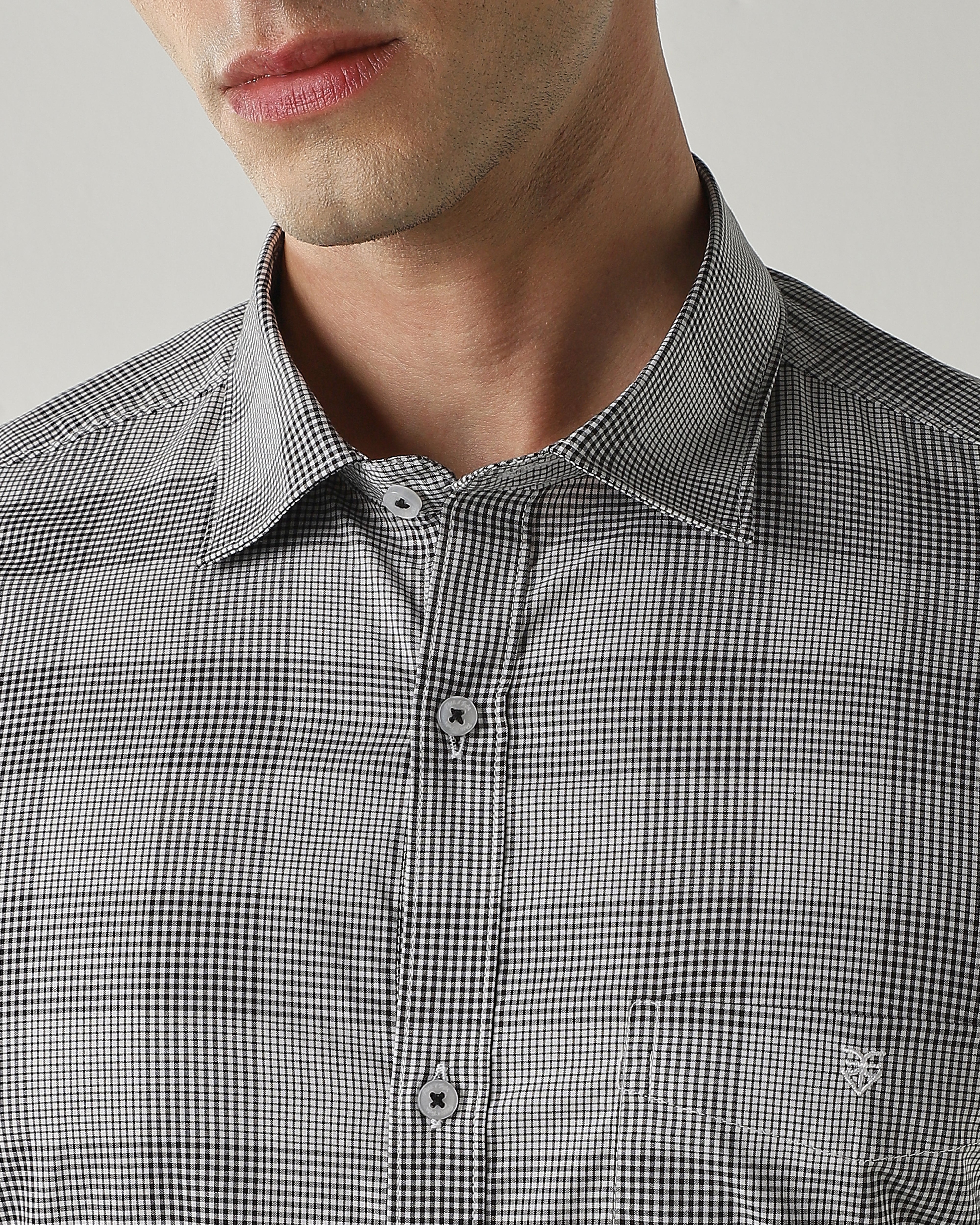 Slim Fit Shirt Black/White