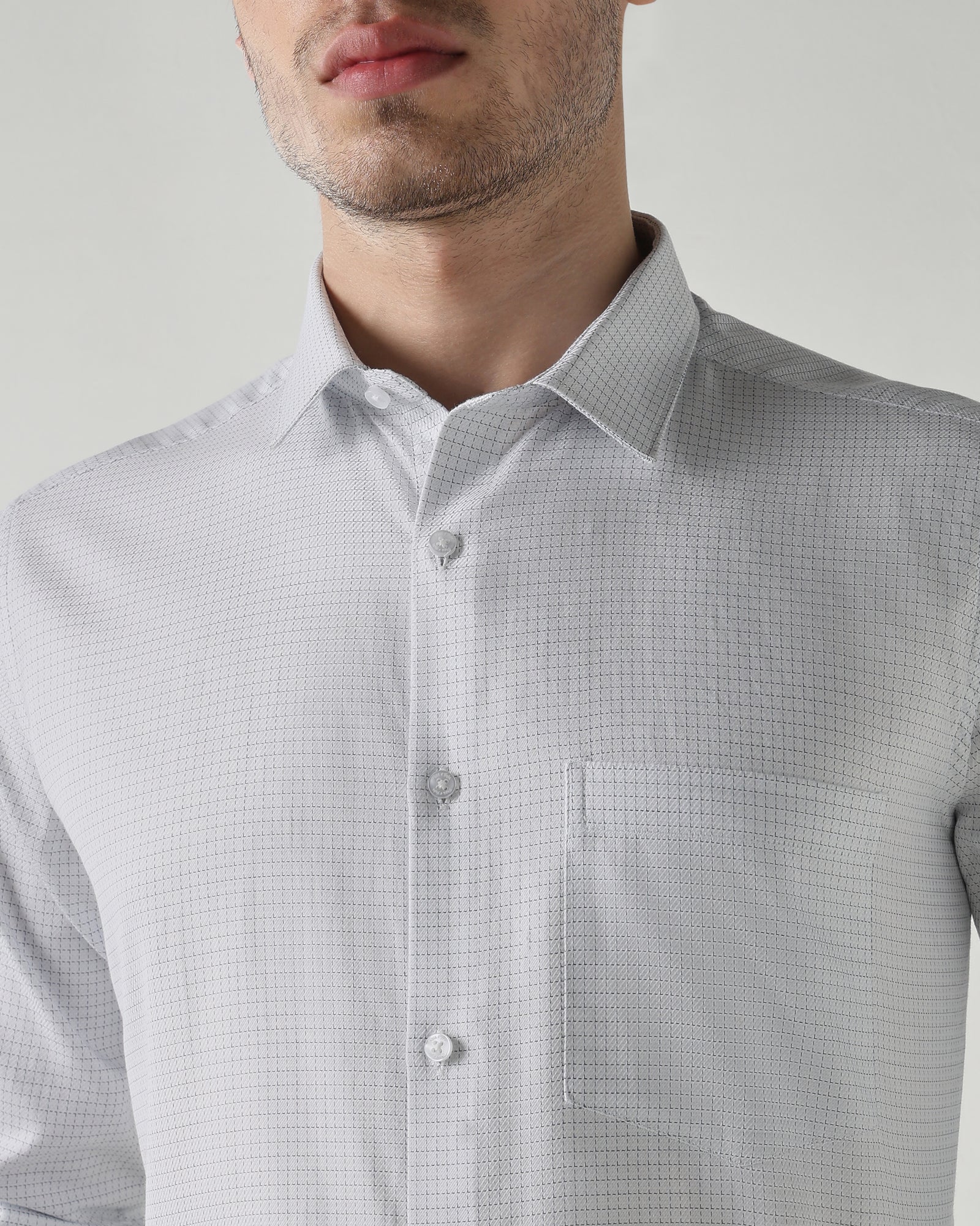 Men Regular Fit Shirt White