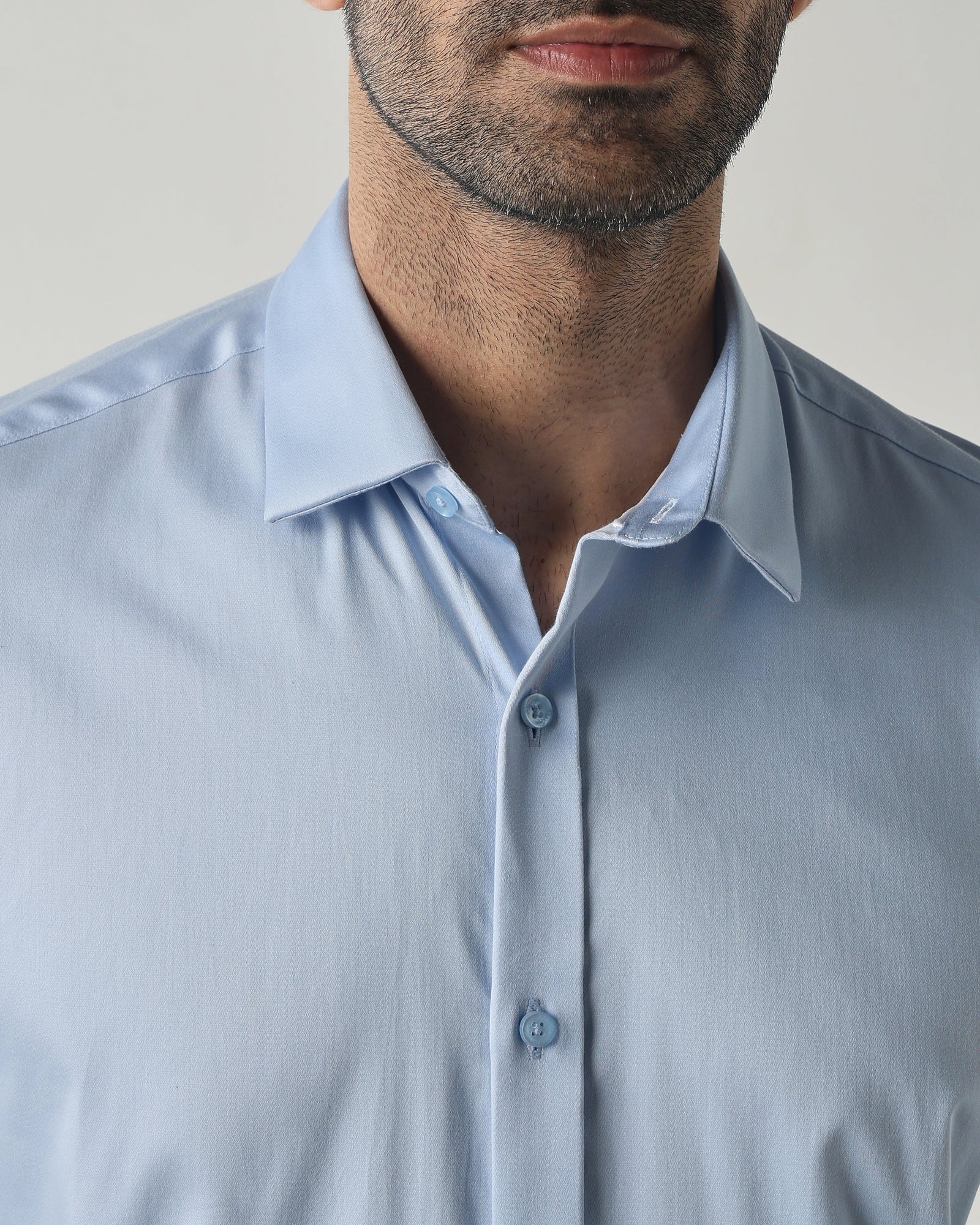 Sky Blue Slim fit Fashion Formal Shirts