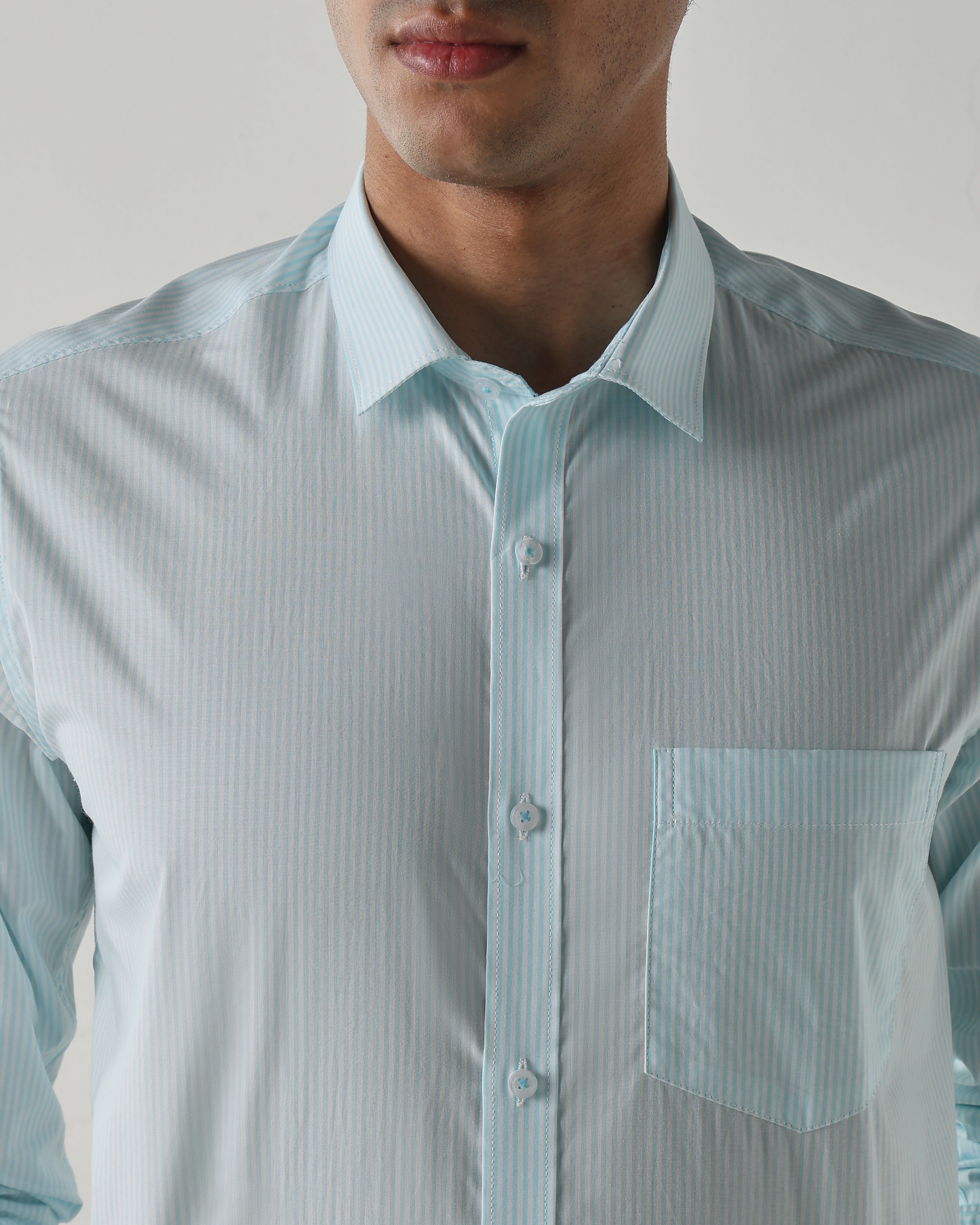 Men Regular Fit Shirt White/Blue