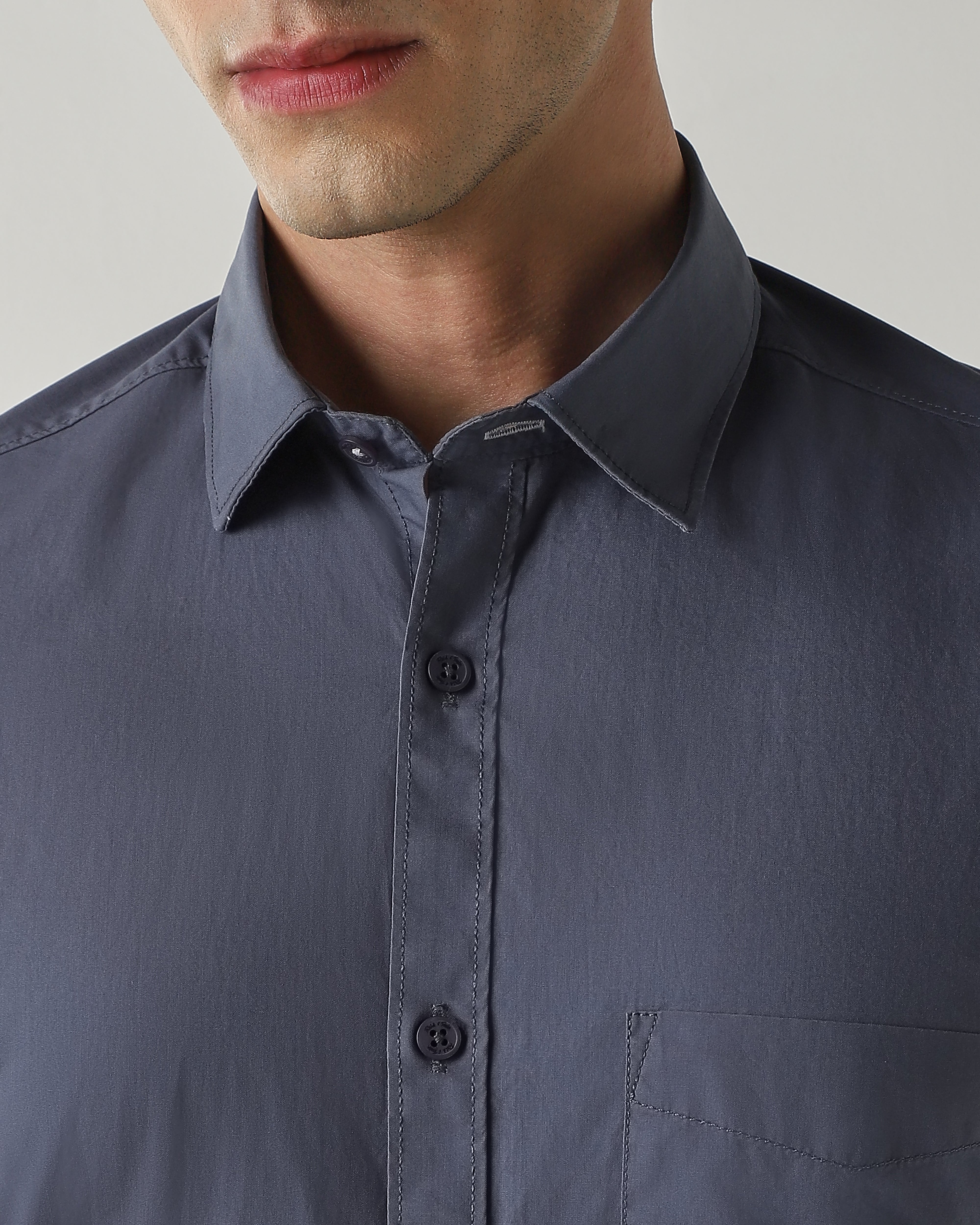 Slim Fit Shirt Airforce Blue