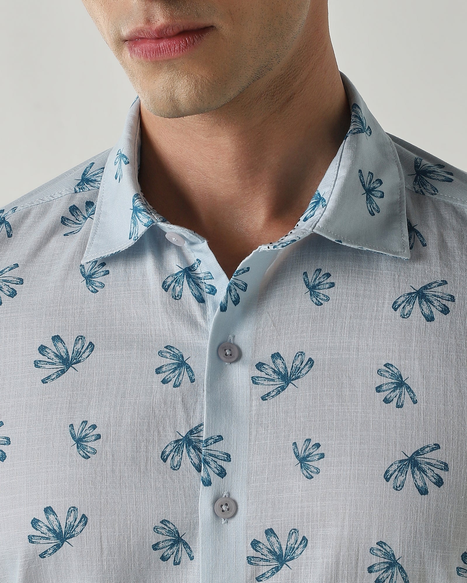 Slim Fit Shirt Powder Blue