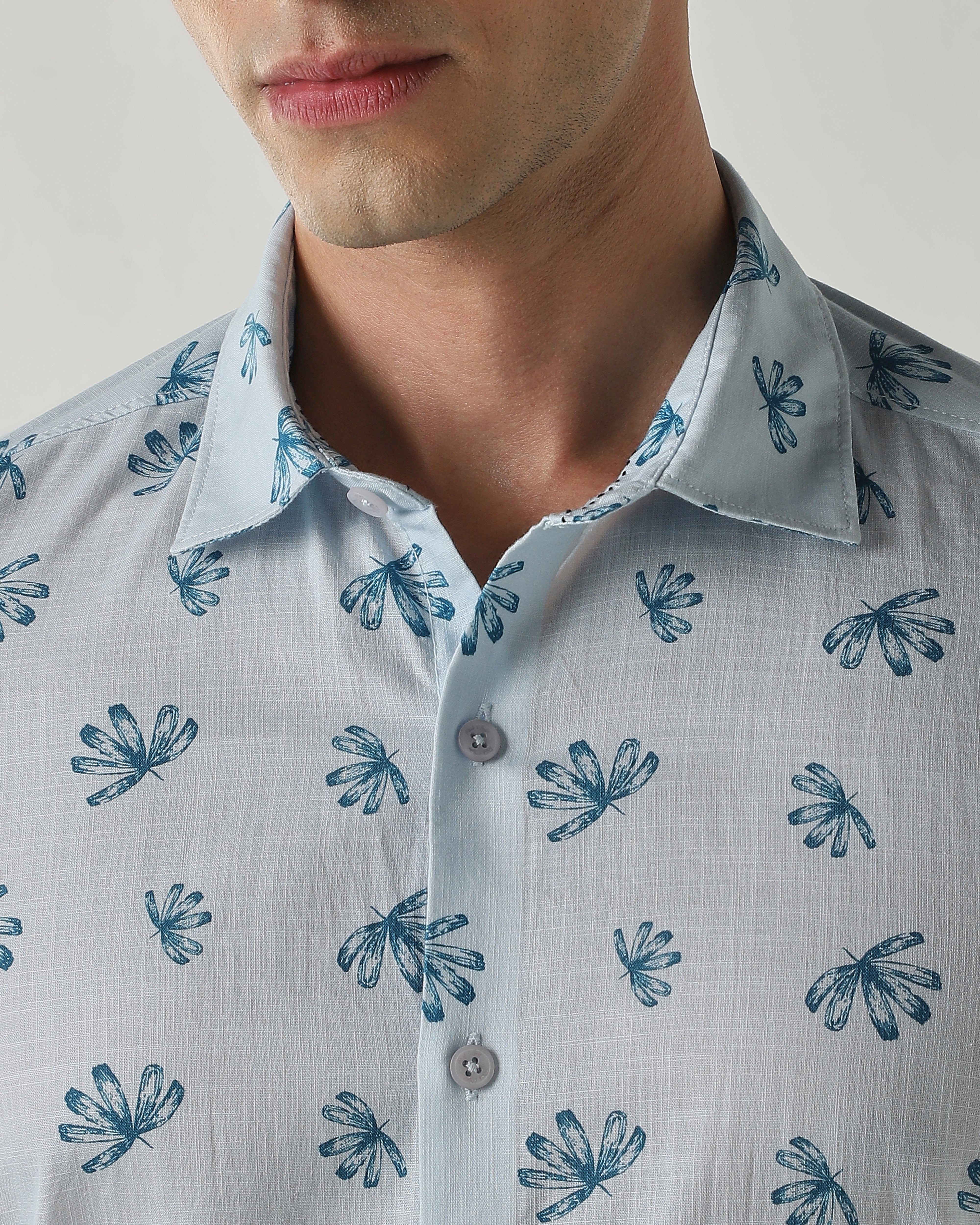 Slim Fit Shirt Powder Blue