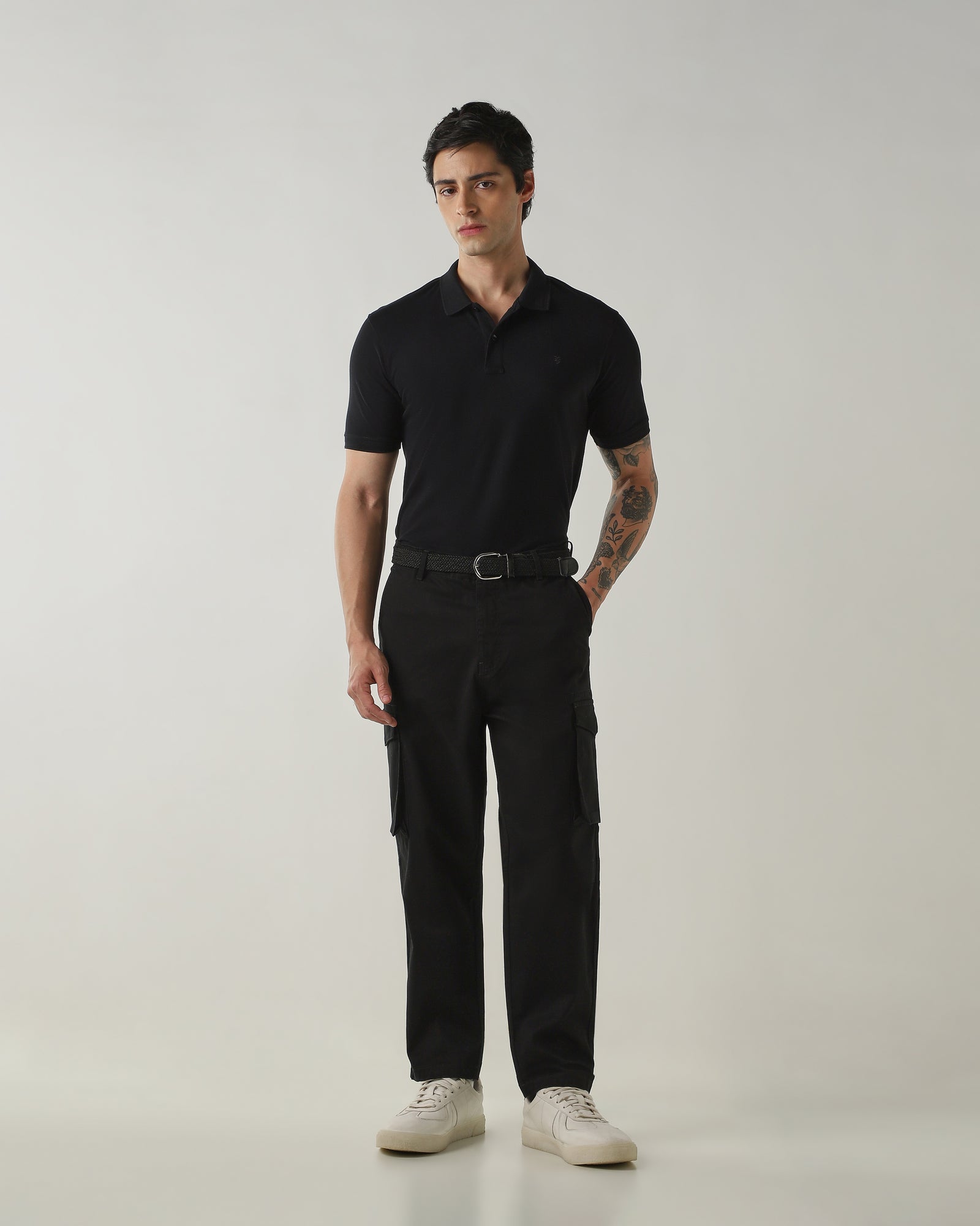 Regular Fit Cargo Black