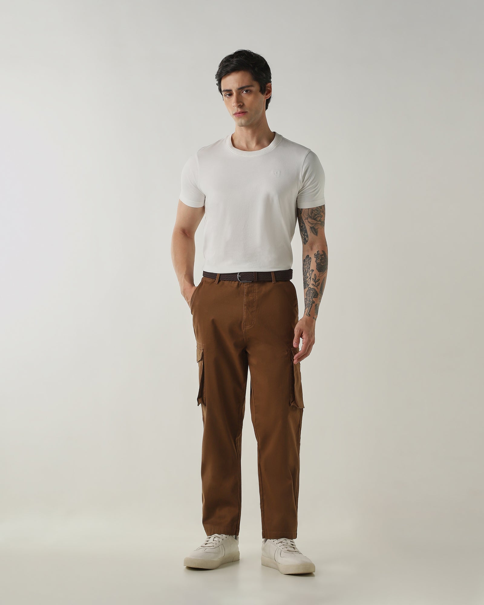 Regular Fit Cargo Brown