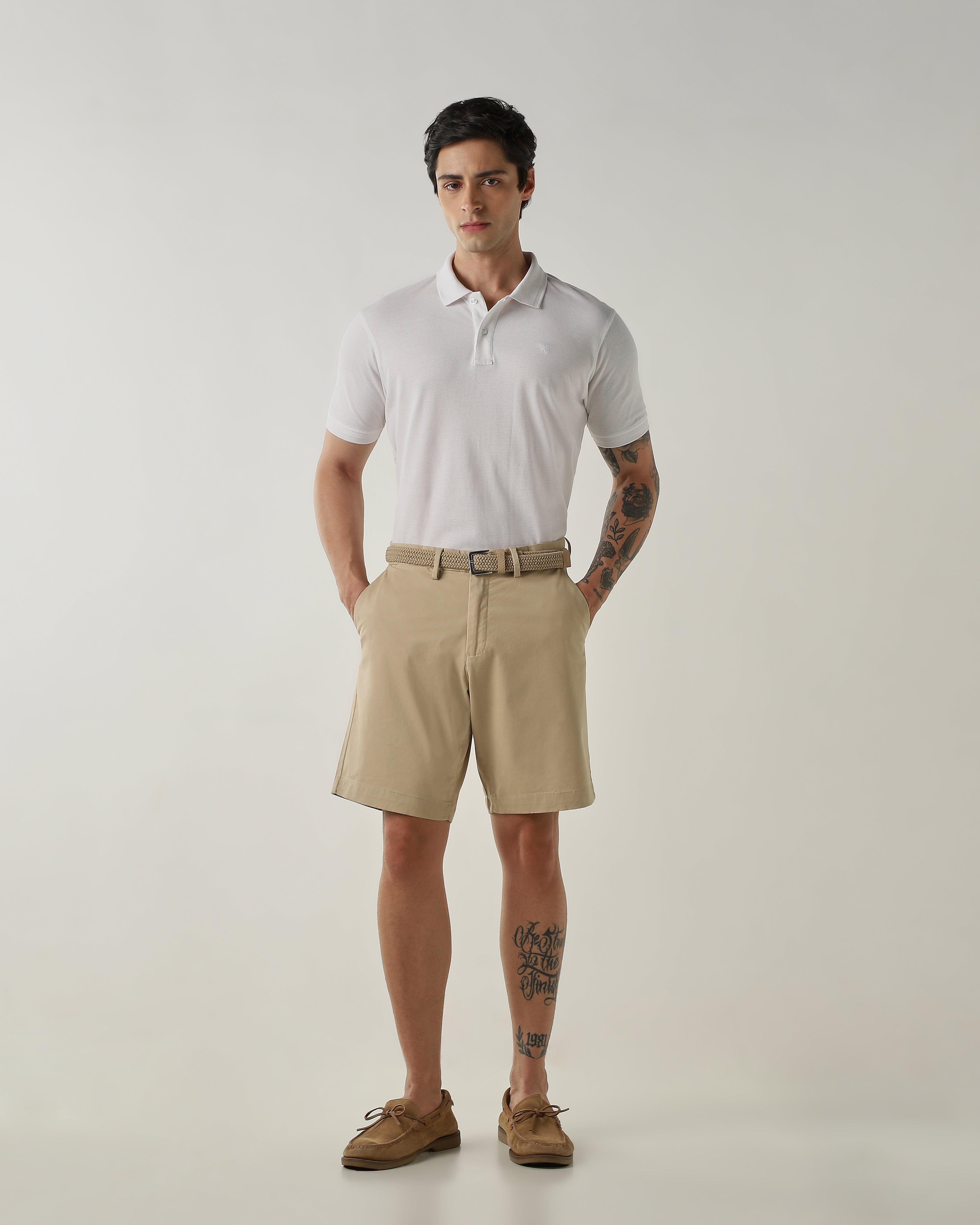 Regular Fit Shorts Fawn