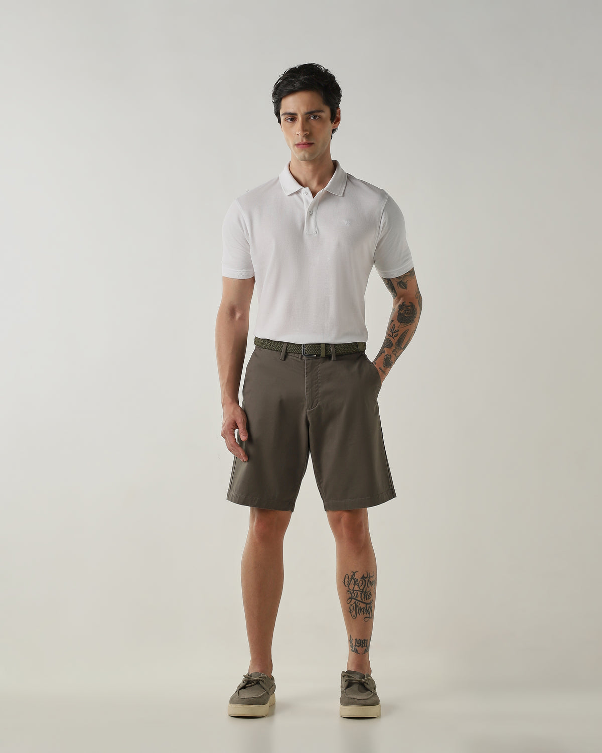 Regular Fit Shorts Olive