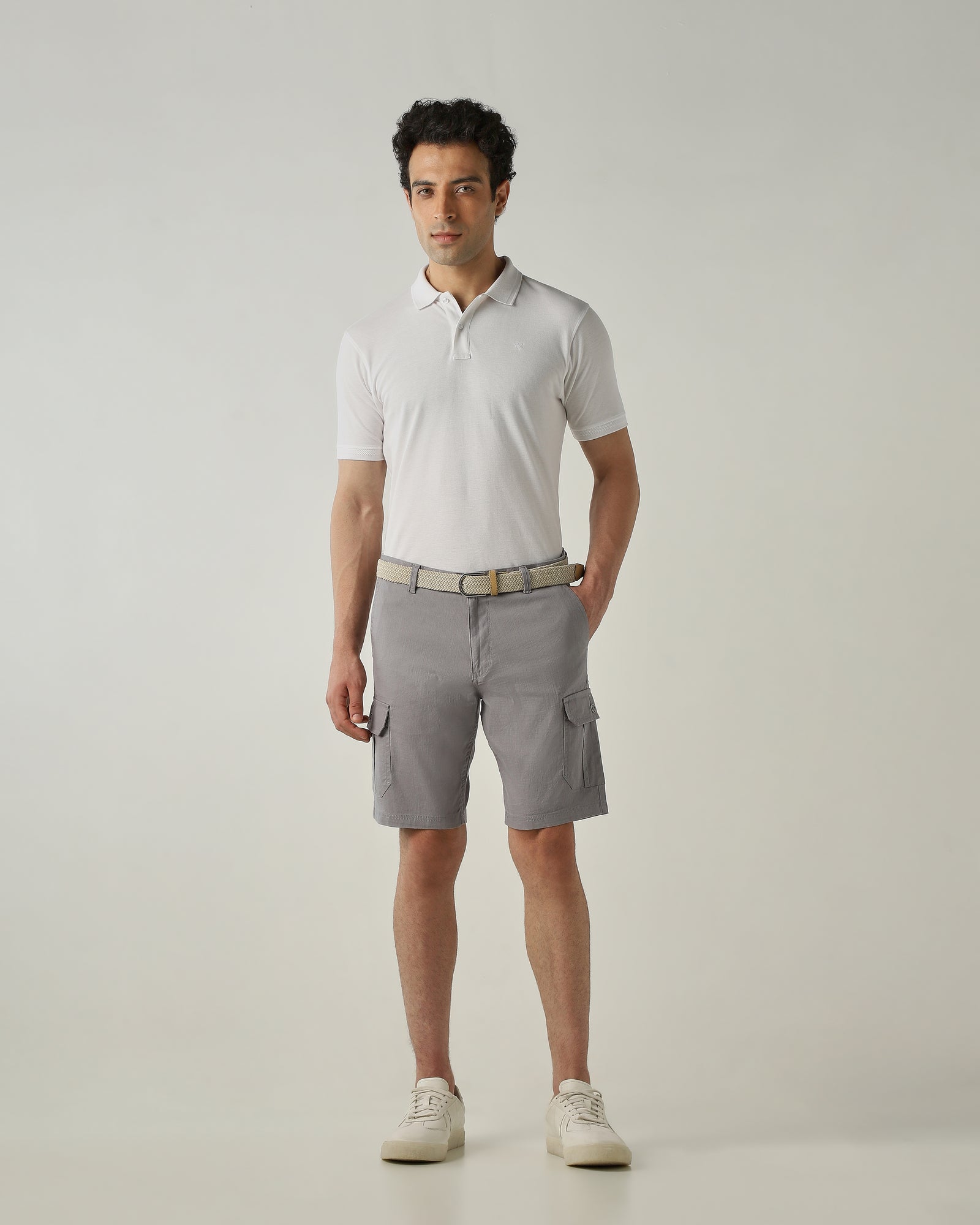 Cargo Short Steel Regular Fit 100% Cotton