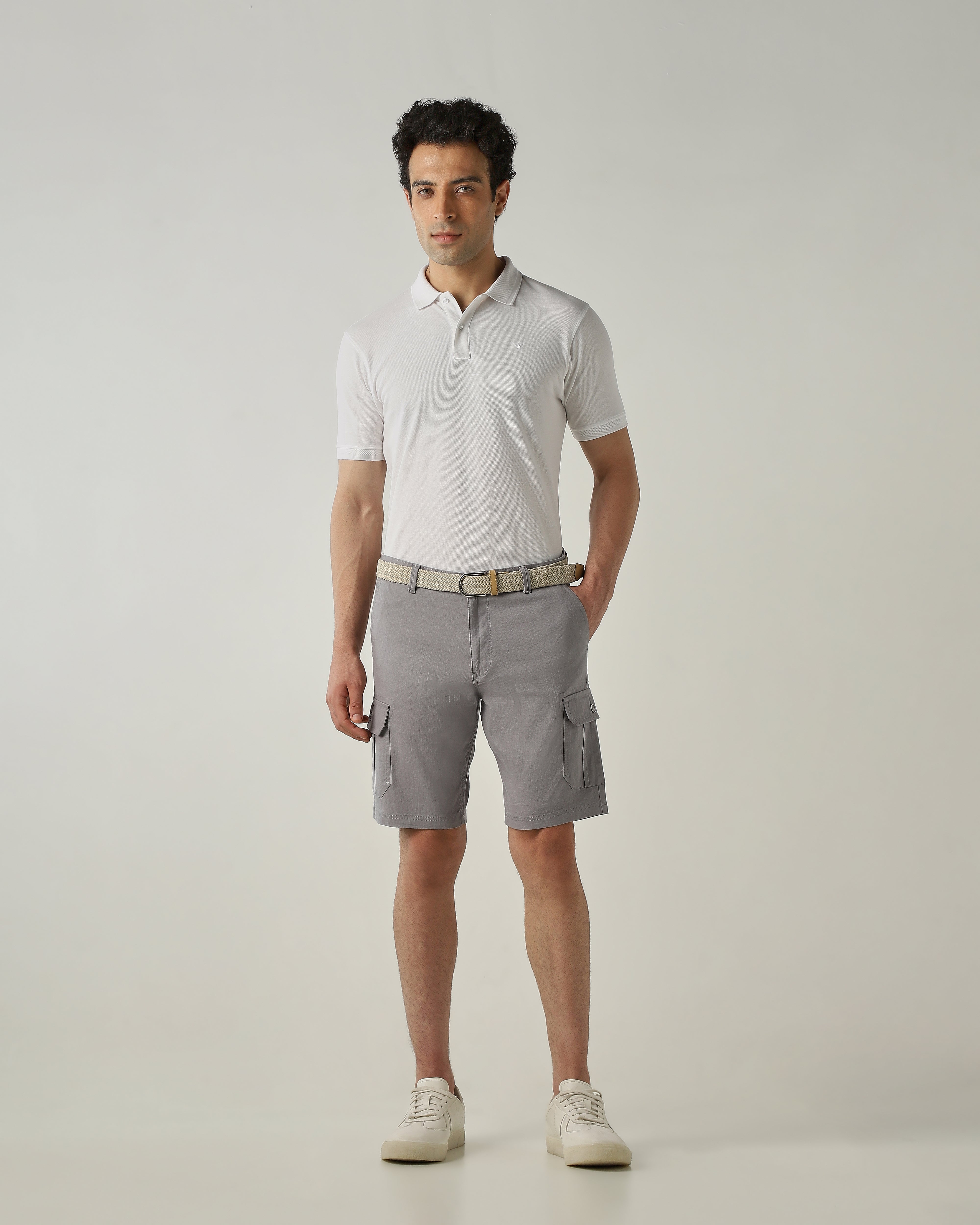 Cargo Short Steel Regular Fit 100% Cotton