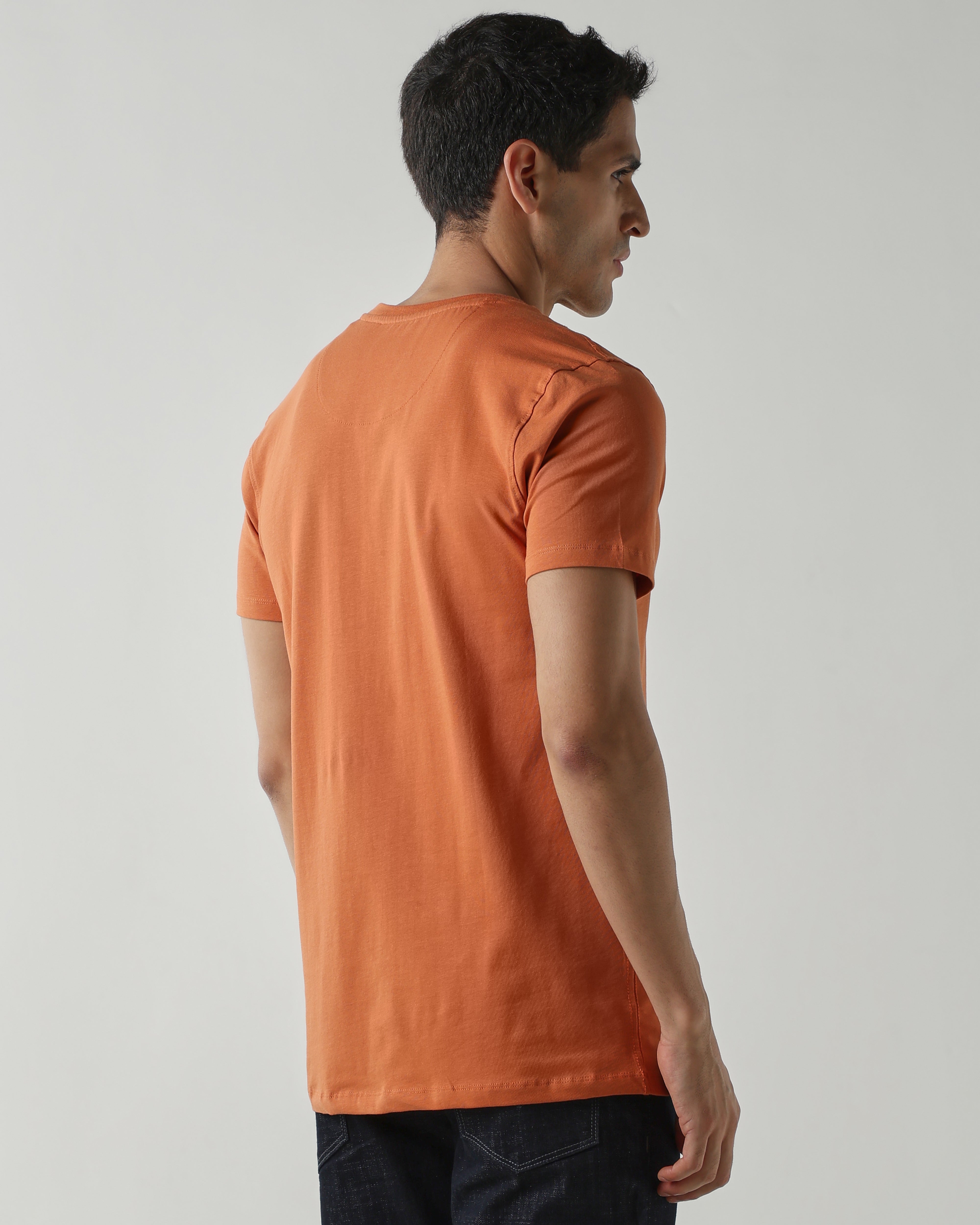 Topwear Single Jersey T-Shirts – Apricot