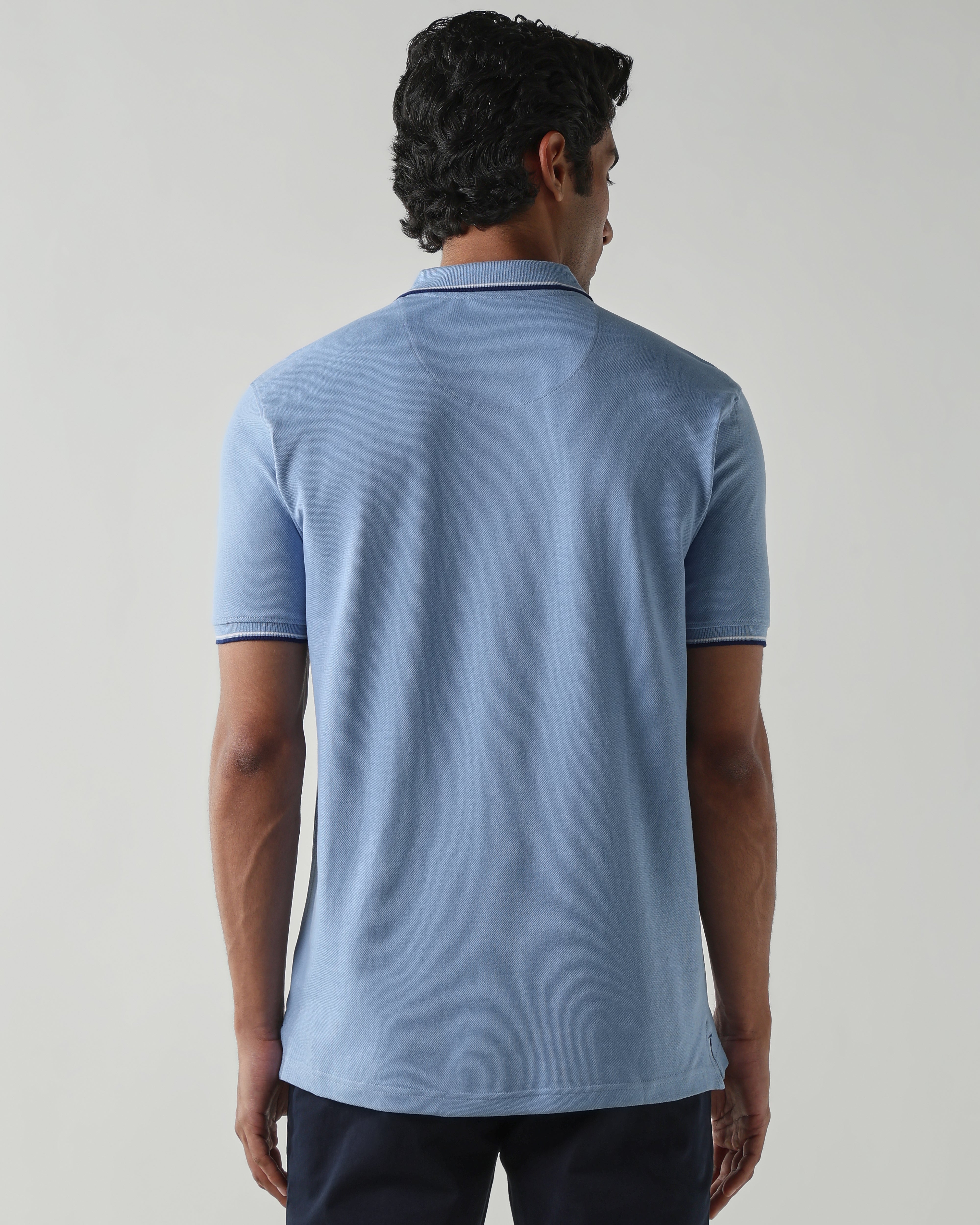 Topwear Premium Pique Knit Fabric T-Shirts – Airforce
