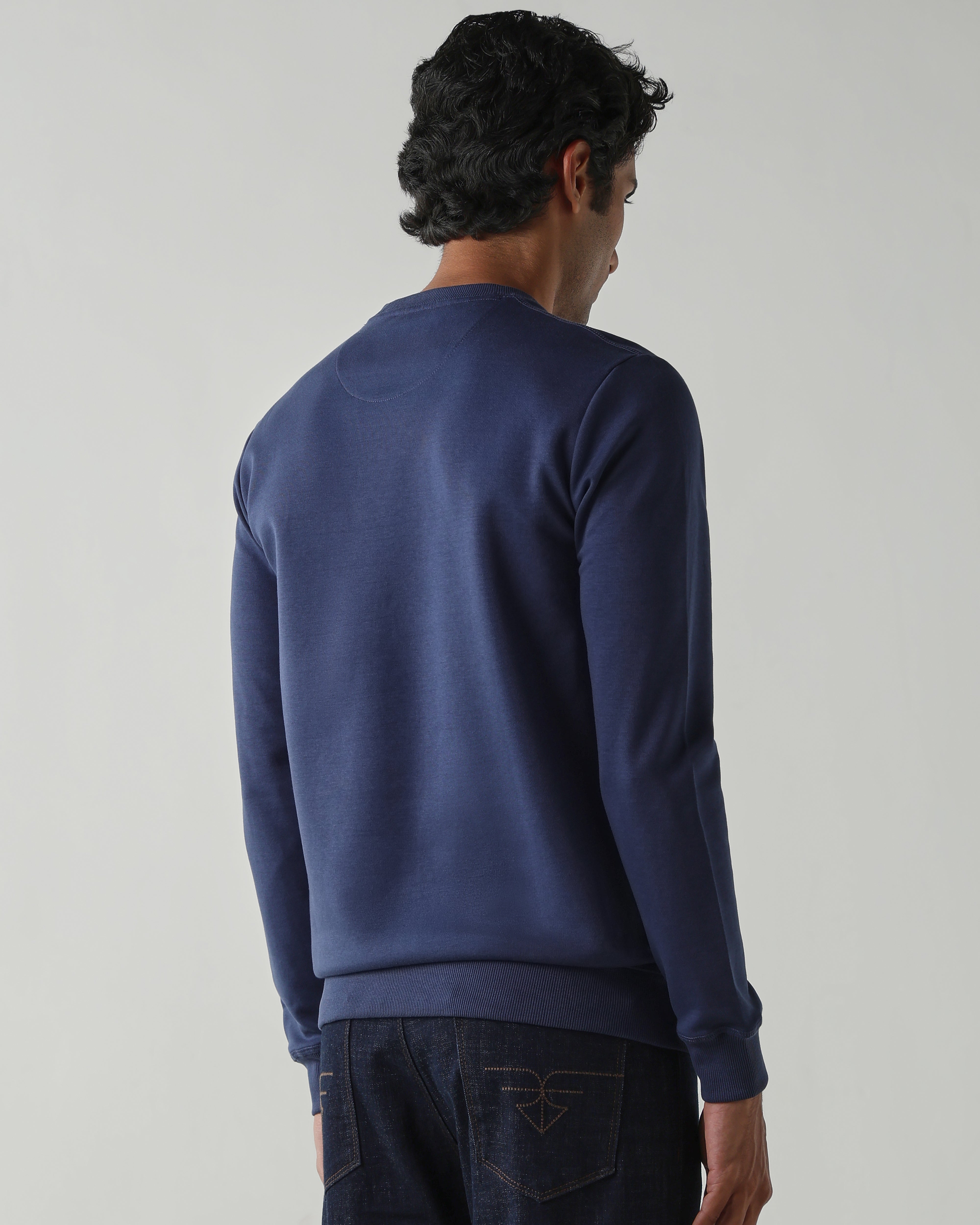 Round Neck Full sleeve  Sweatshirts – Insignia Blue
