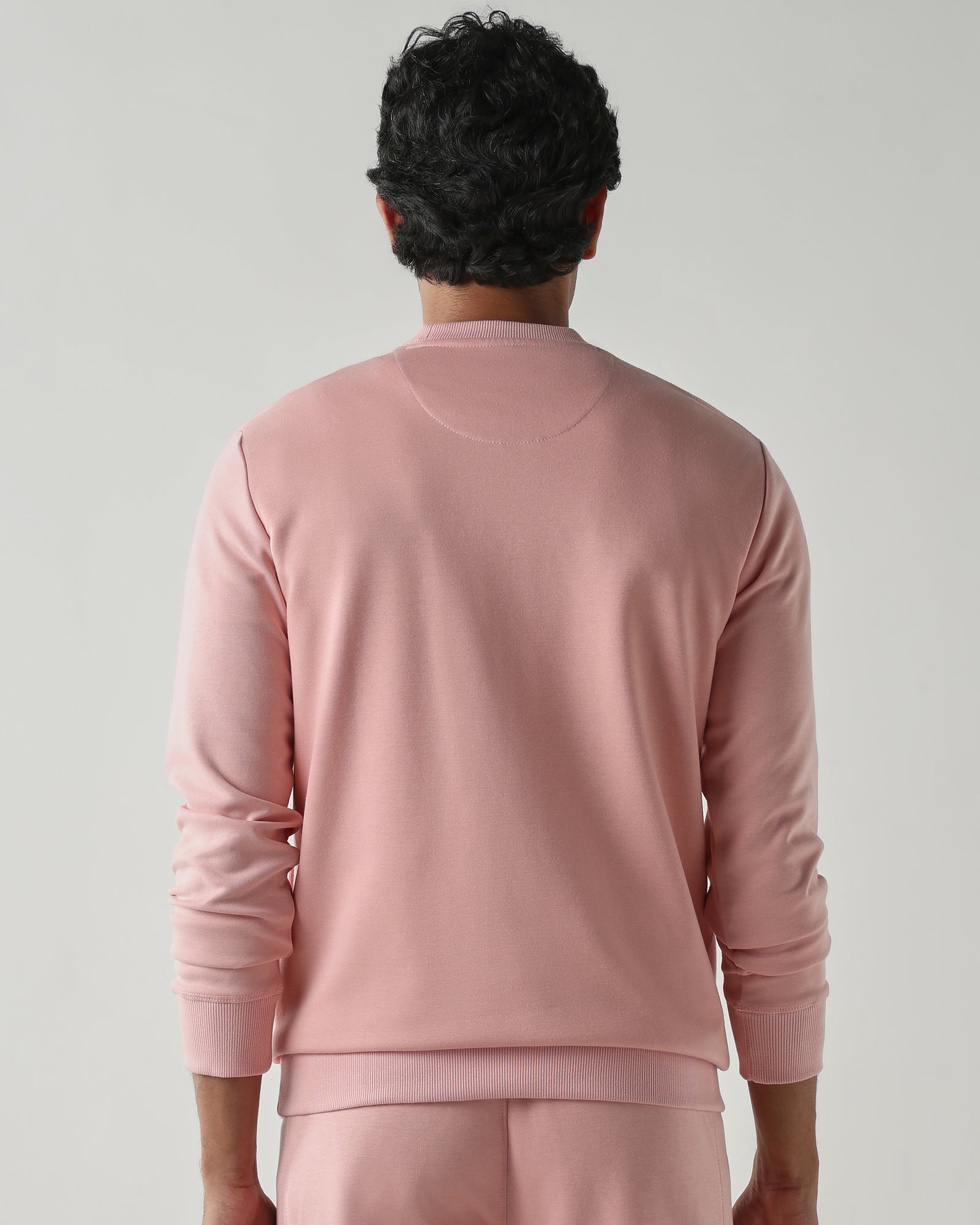 Round Neck Full sleeve  Sweatshirts – Sliver Pink