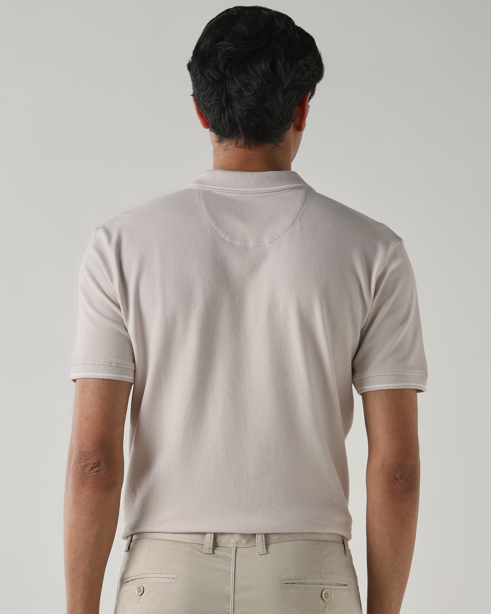 Men Regular Fit T-Shirt White Sand