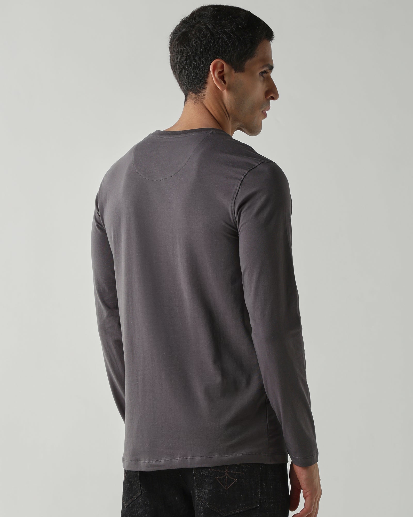 Topwear Jersey Knit Fabric T-Shirts – Dk Grey