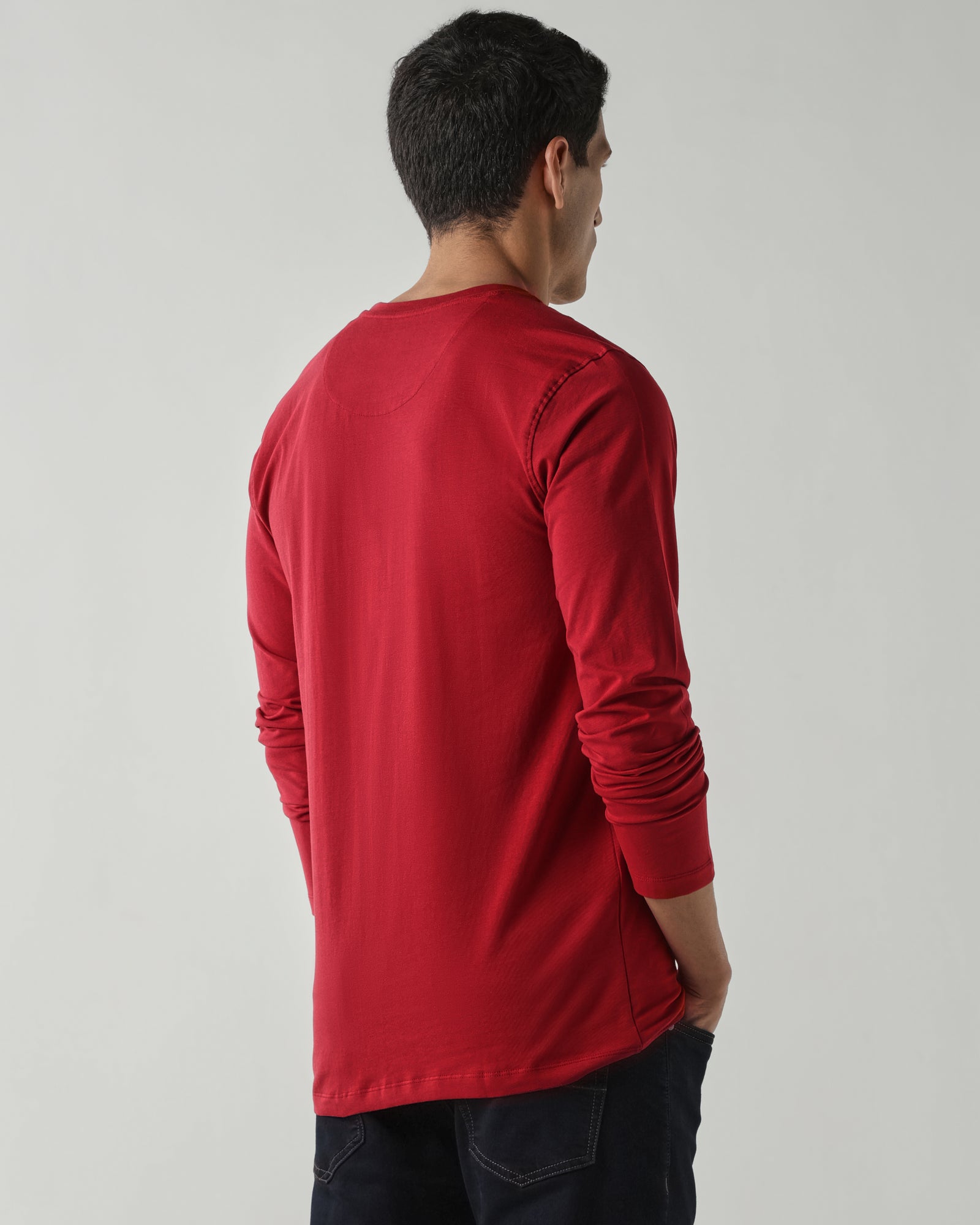 Topwear Jersey Knit Fabric T-Shirts – Maroon