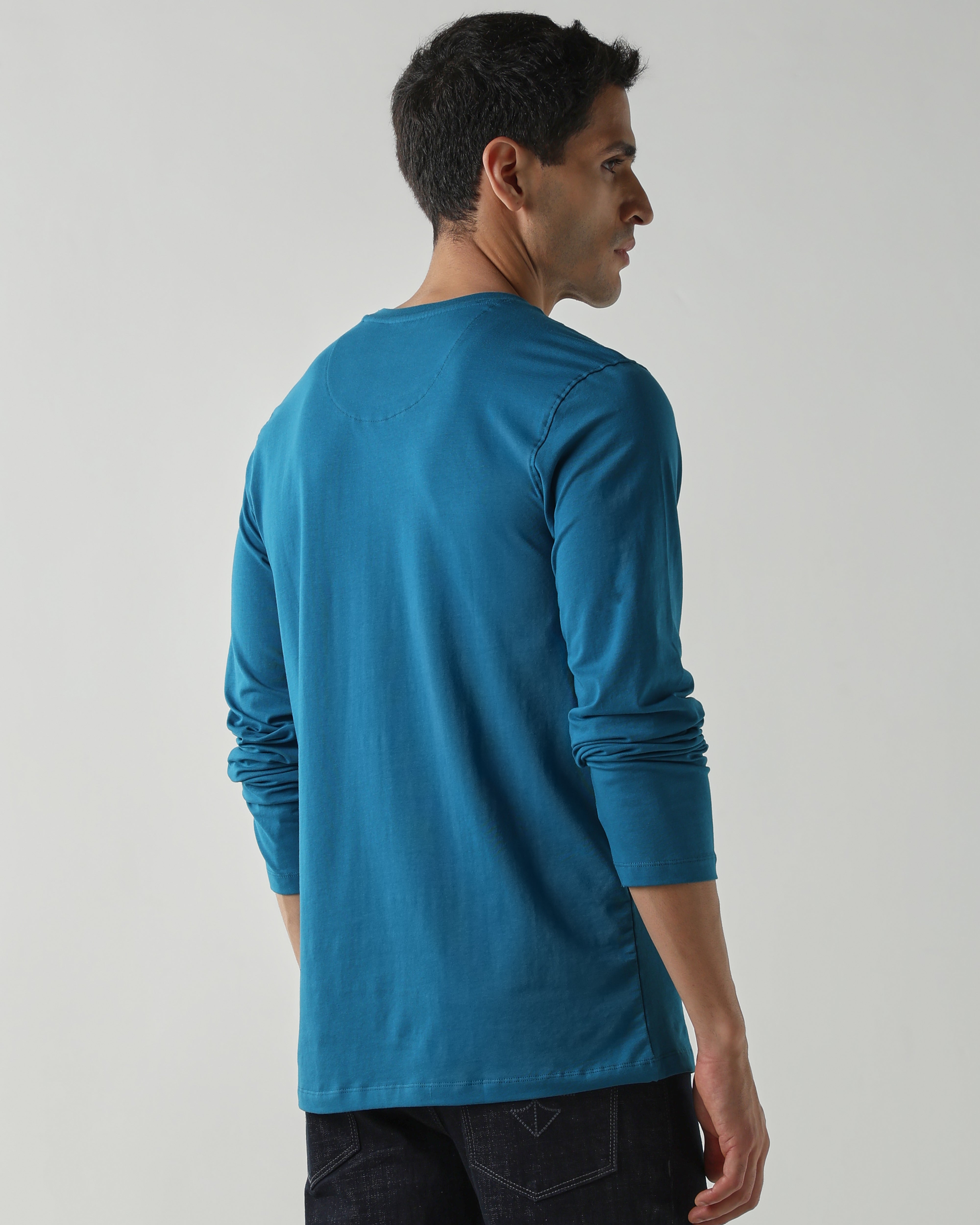Topwear Jersey Knit Fabric T-Shirts – Teal