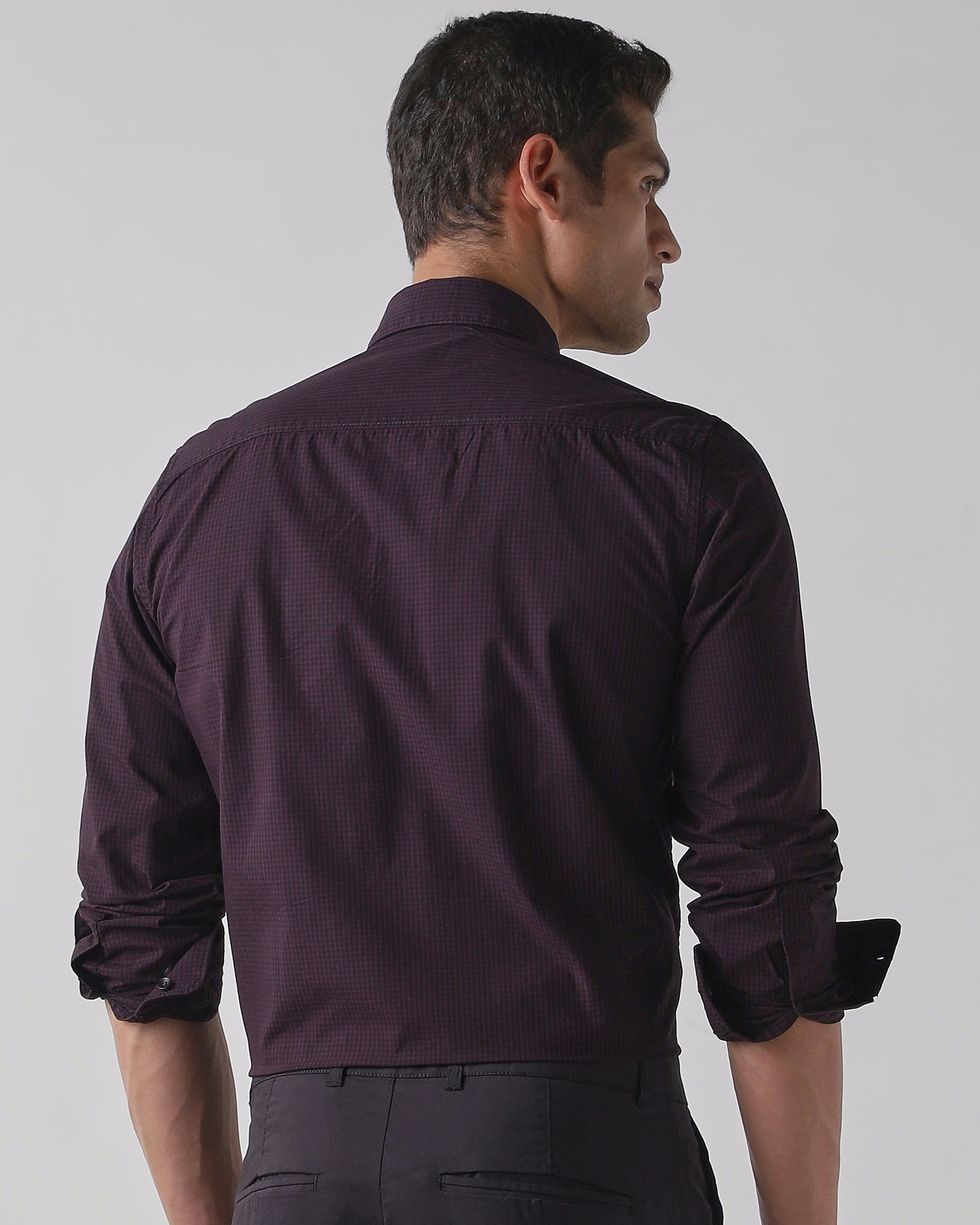 Men's Slim Fit Shirt wine