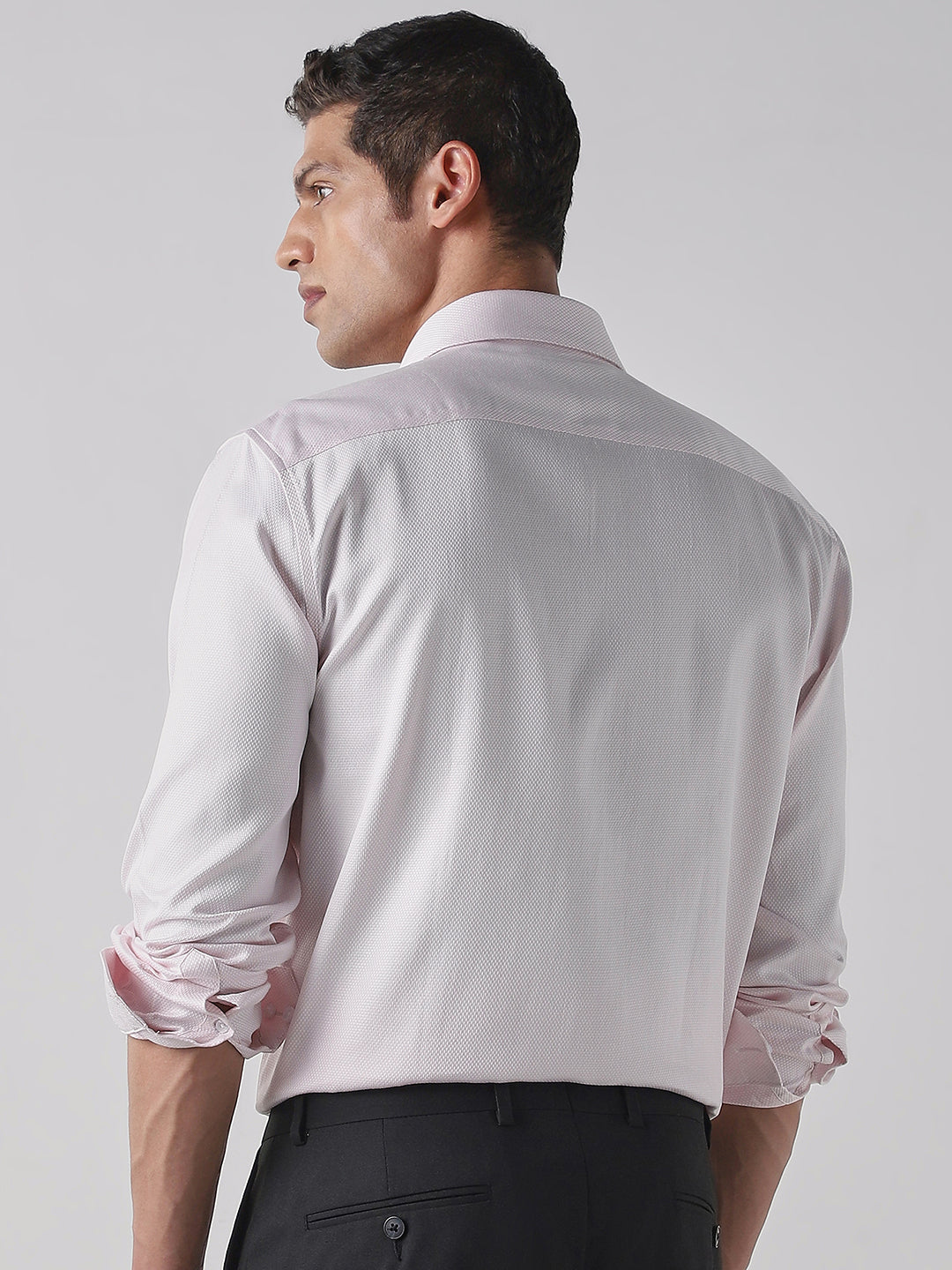 Pink 100% Cotton Regular Fit Shirt