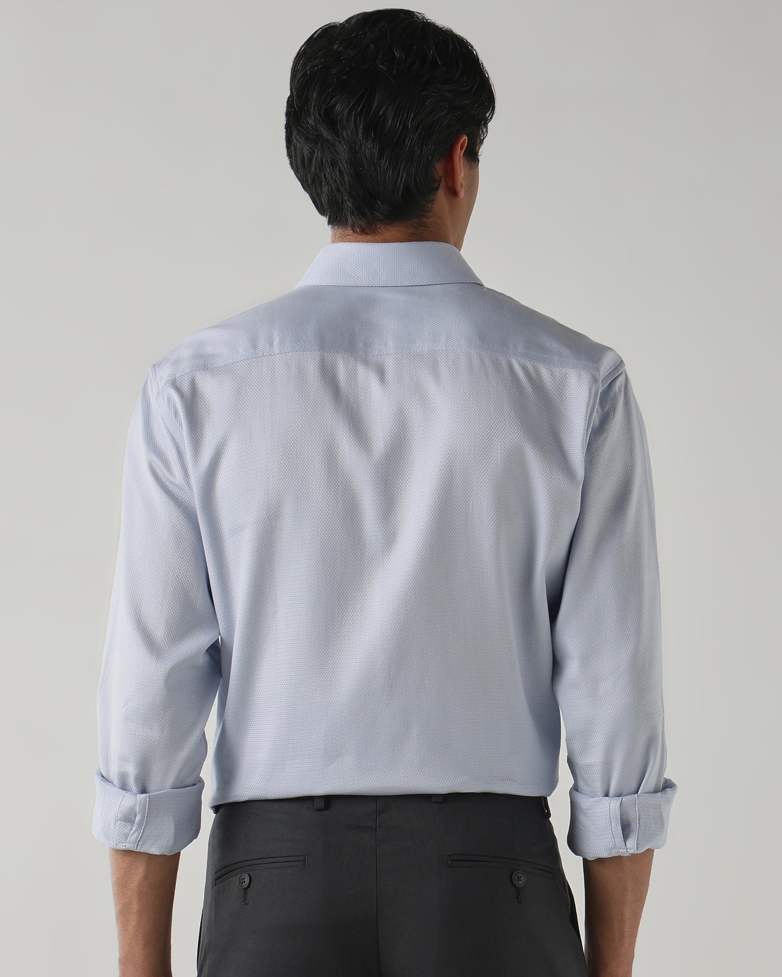 Men Regular Fit Shirt Sky Blue