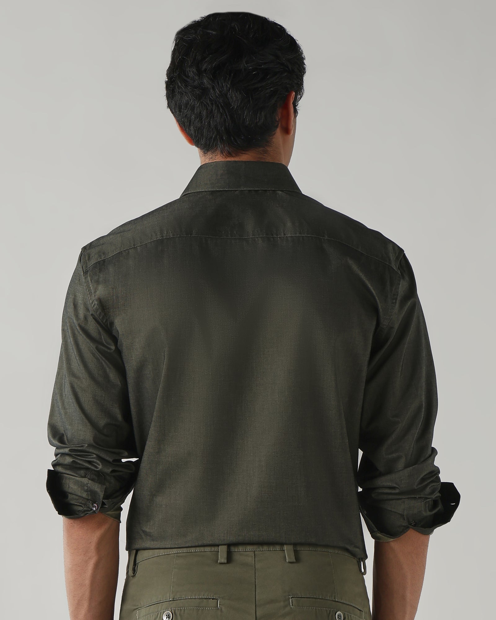 Men Regular Fit Shirt Gold