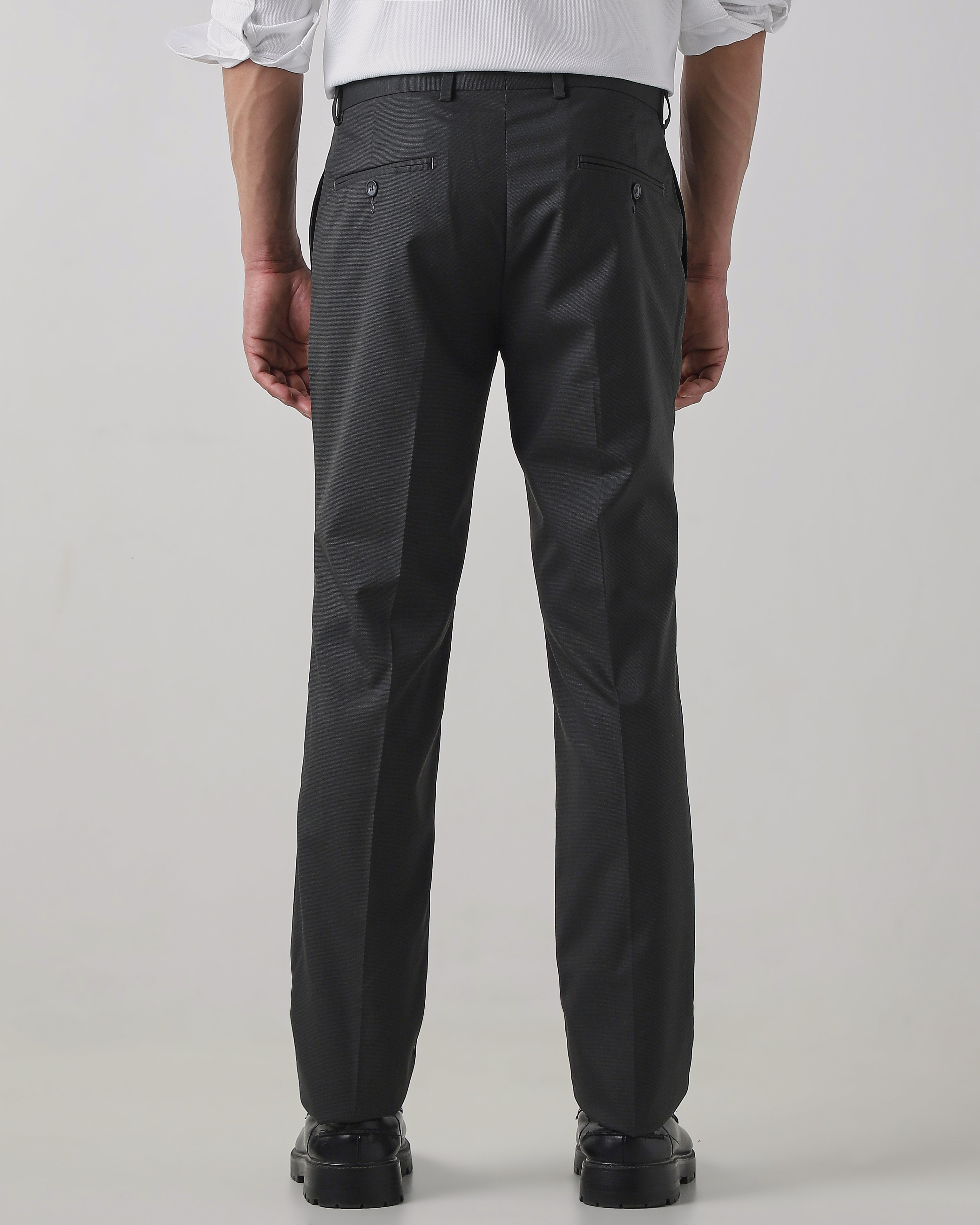 Dark Grey Regular Fit Trouser