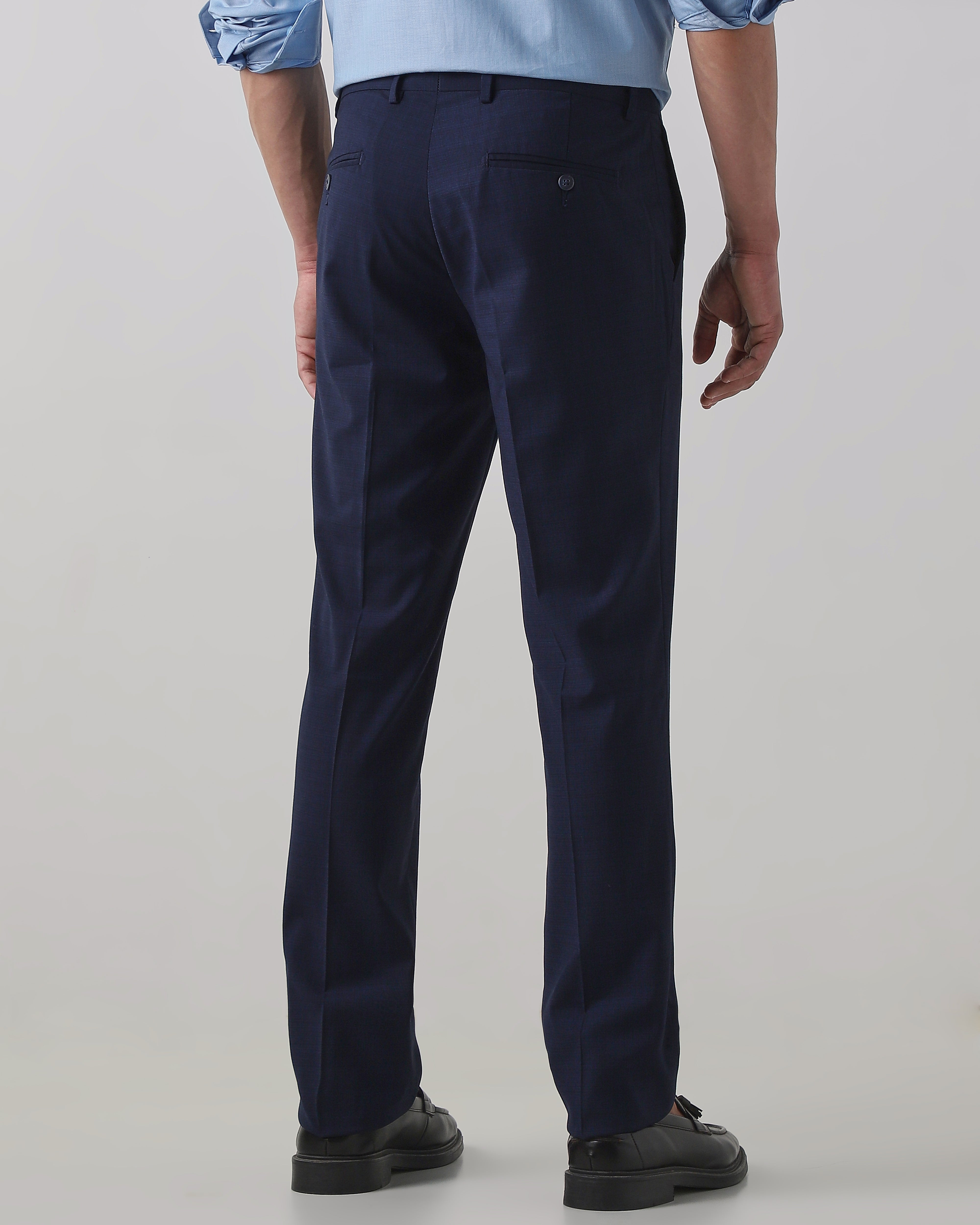 Navy Regular Fit Trouser