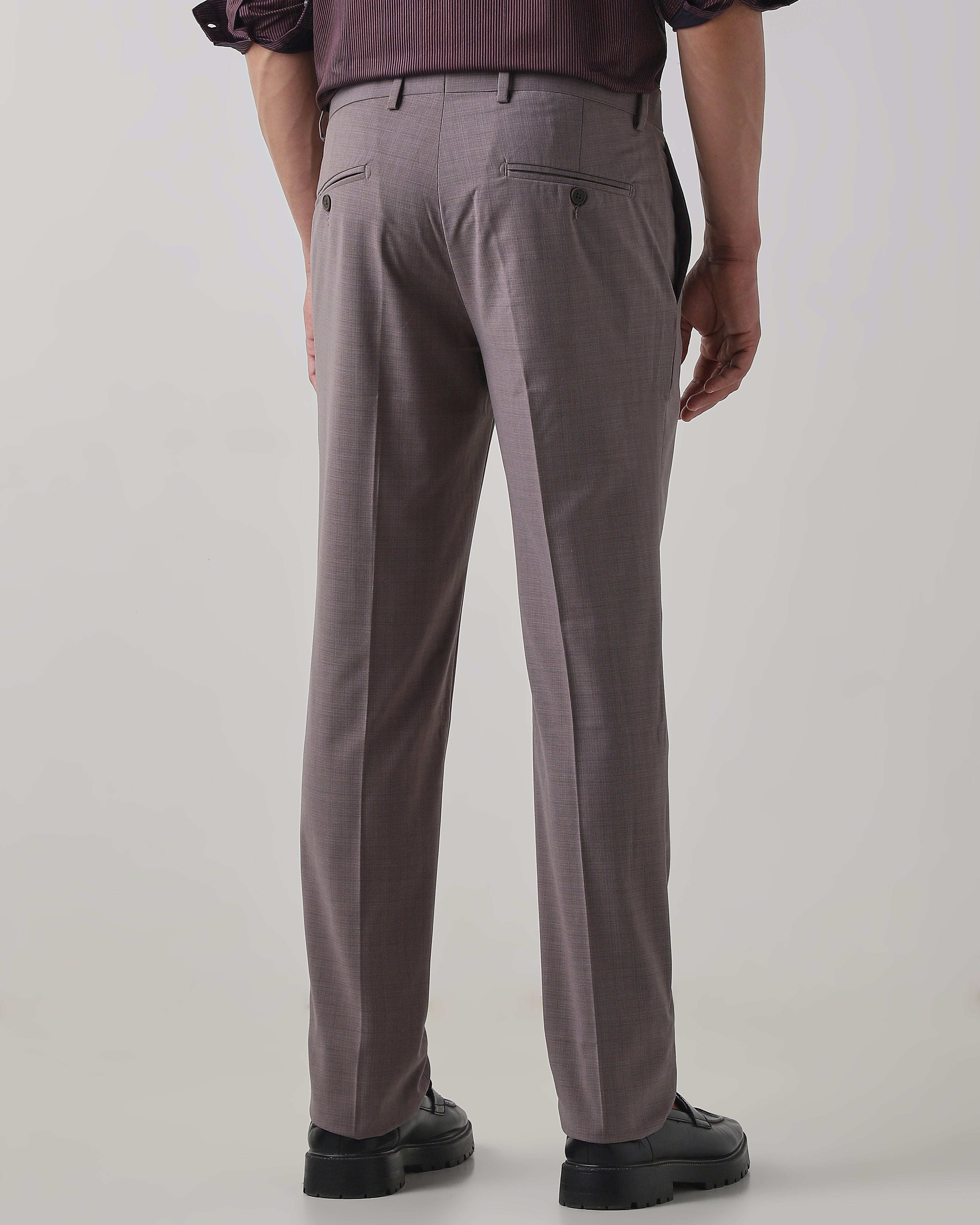 Light gery Regular Fit Trouser