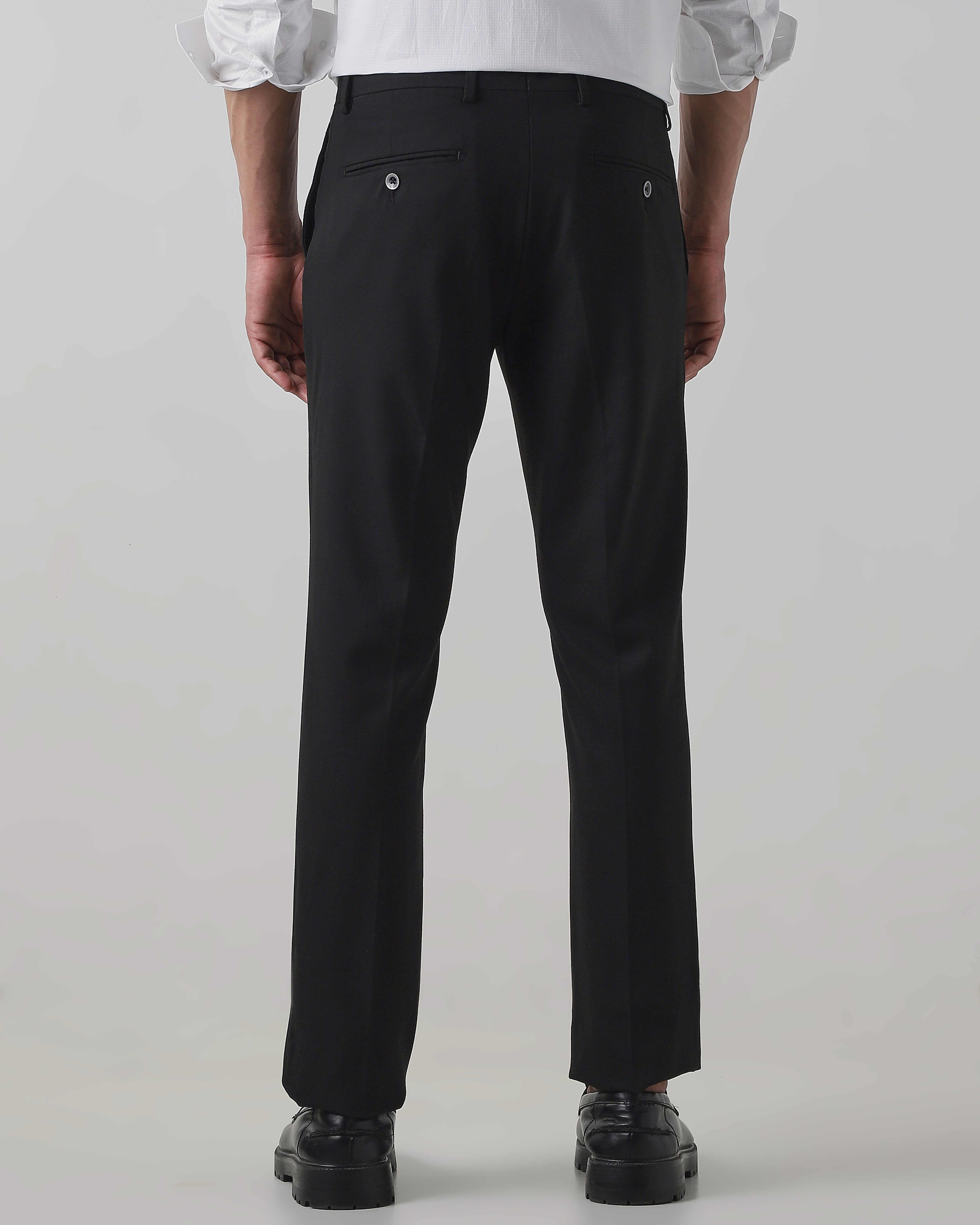 Black  Regular Fit Trouser