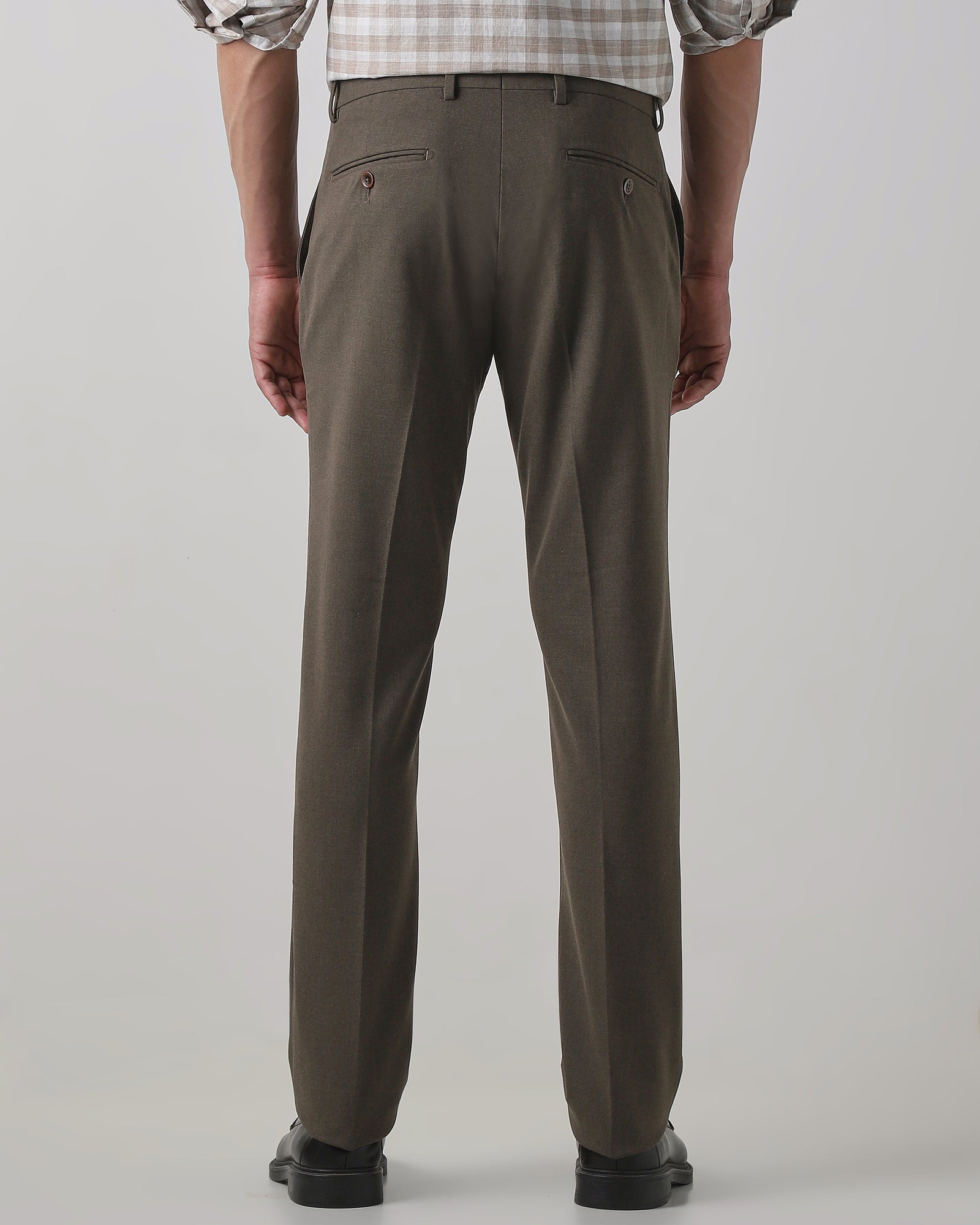 Khaki  Regular Fit Trouser