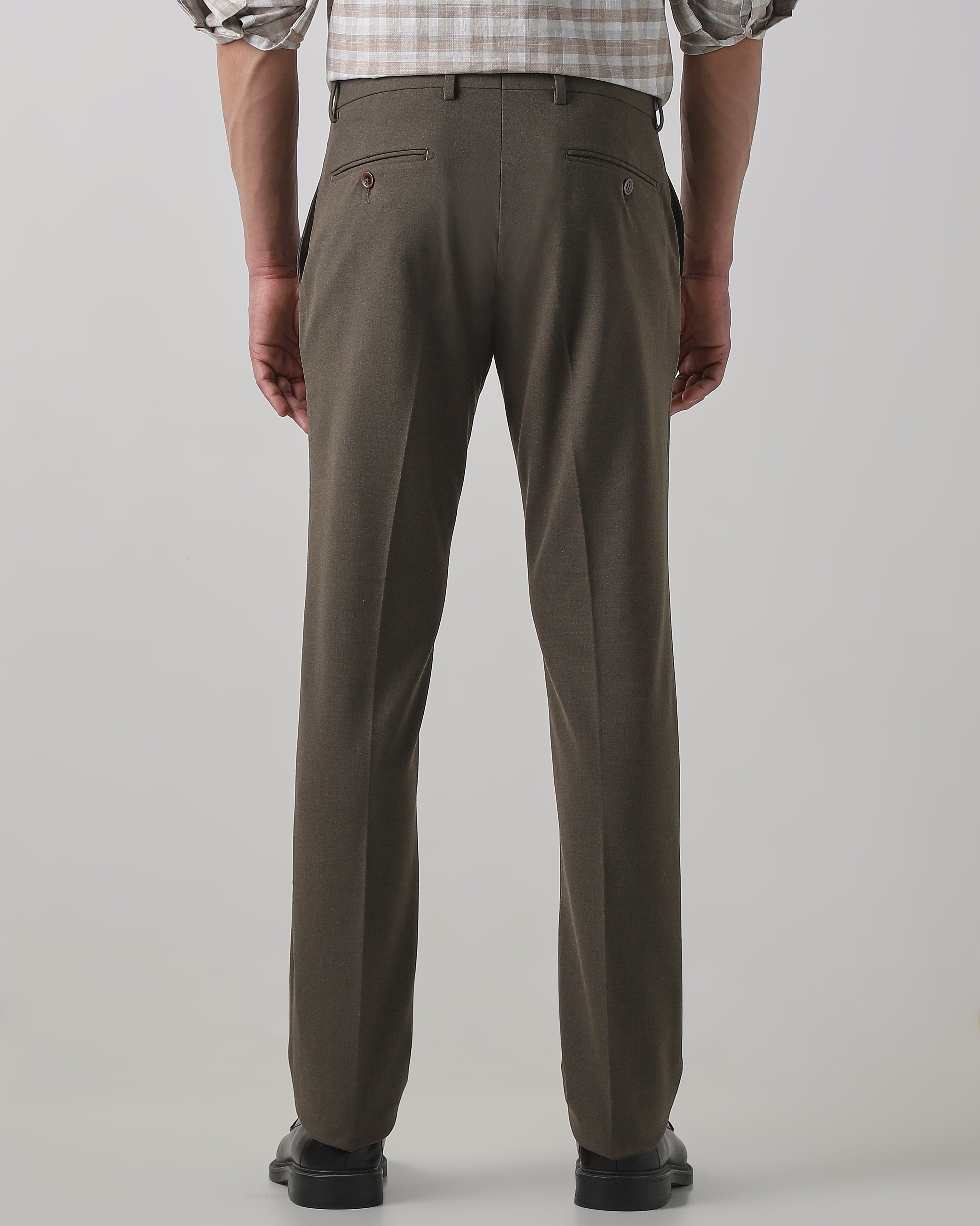 Khaki  Regular Fit Trouser