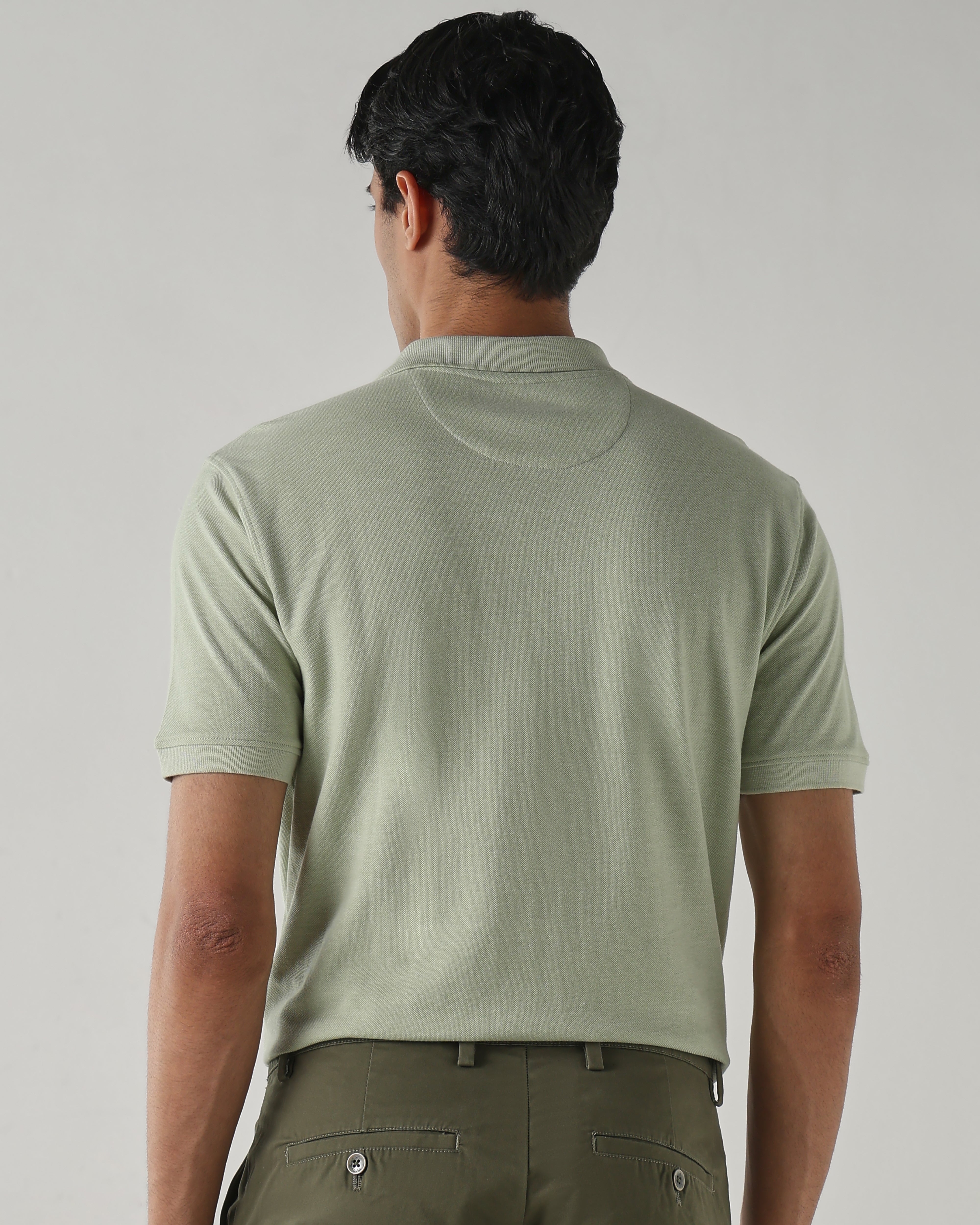 Men Regular Fit T-Shirt Celadon Green