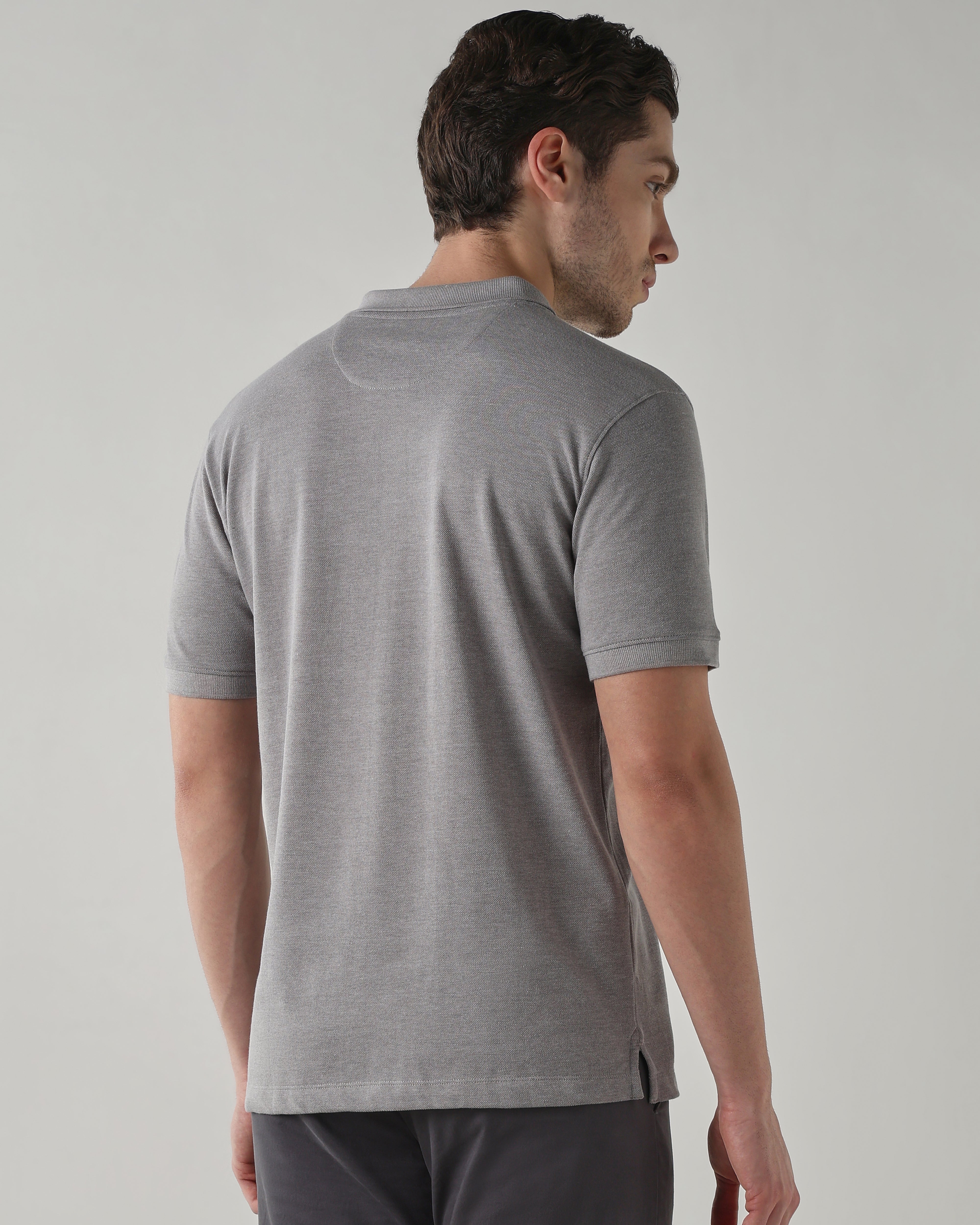 Men Regular Fit T-Shirt Frost Gray
